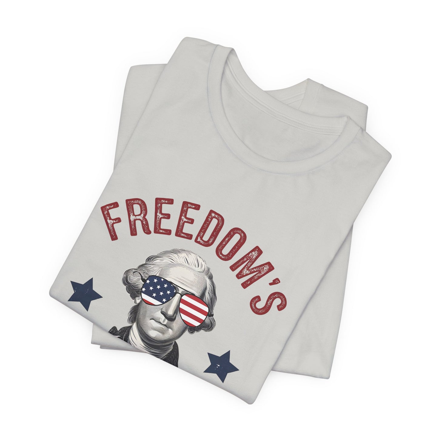 Patriotic Tee — "Freedom's Been Cool Since 1776" George Washington Shirt