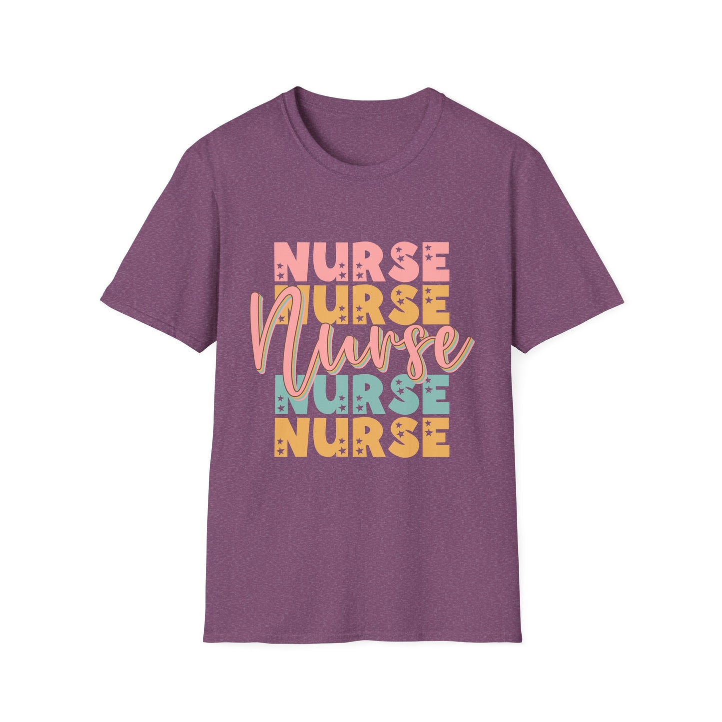 Retro Pastel “Nurse” Graphic T-Shirt — Cute Gift for Nurses, Nurse Appreciation Tee