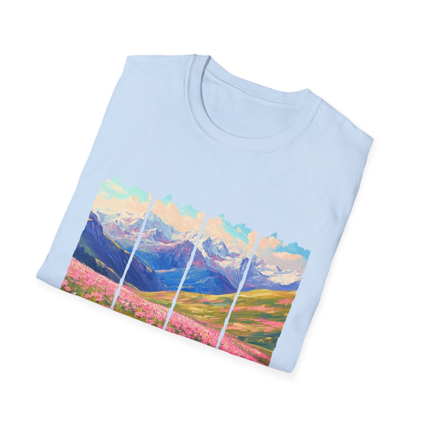 Mountain Wildflower Panel T-Shirt — Colorado 2024 Scenic Nature Tee