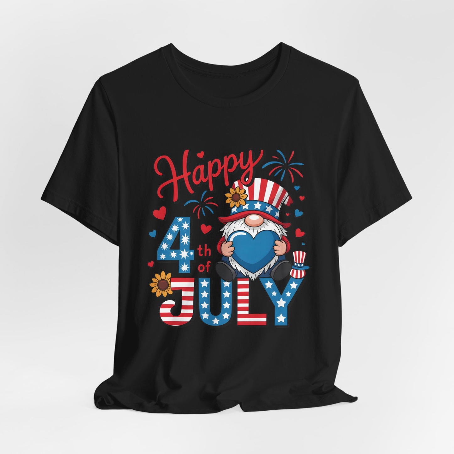 4th of July Gnome T-Shirt – Happy 4th of July Patriotic Tee