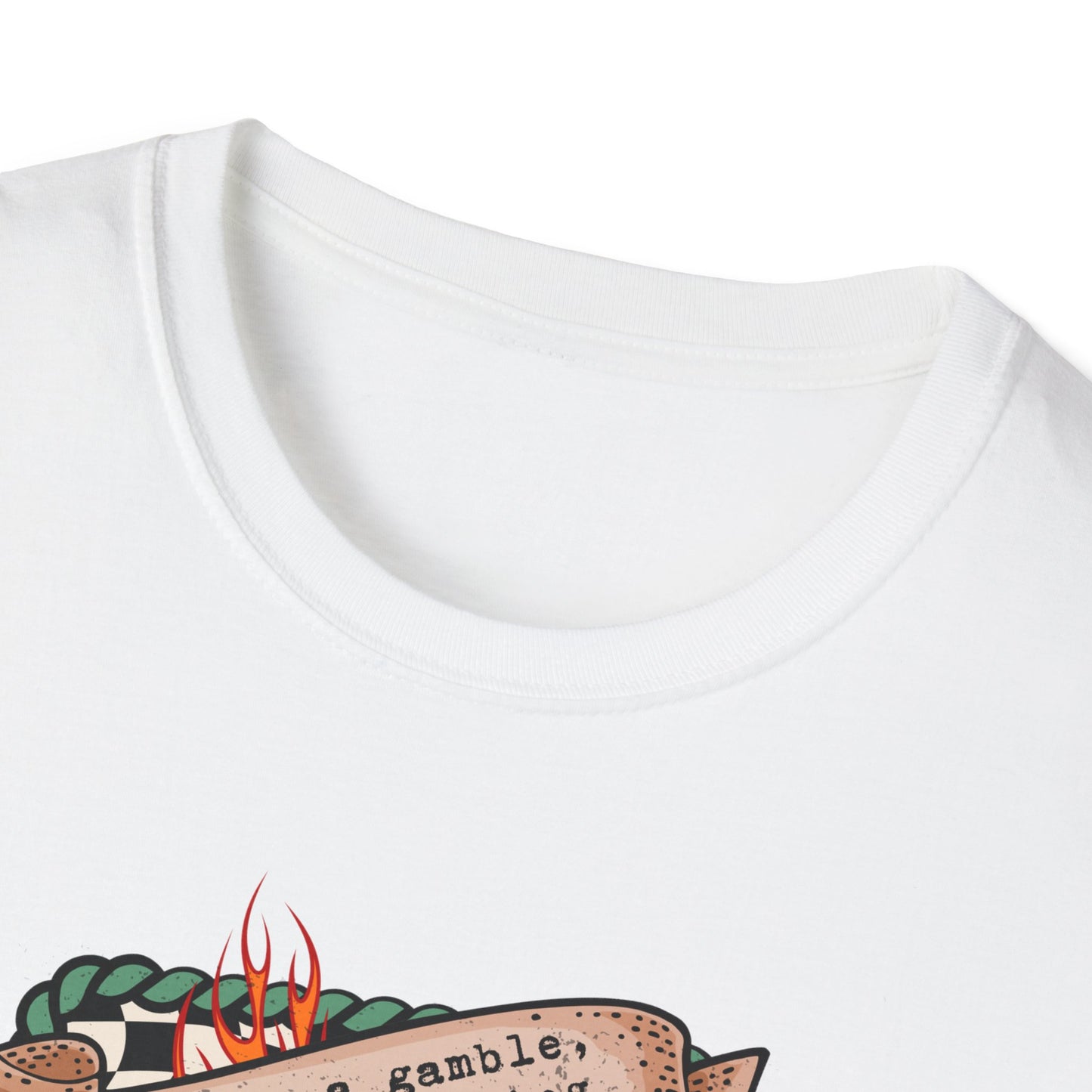 Casino Night Graphic T-Shirt — Aces, Dice & Retro Gaming Design