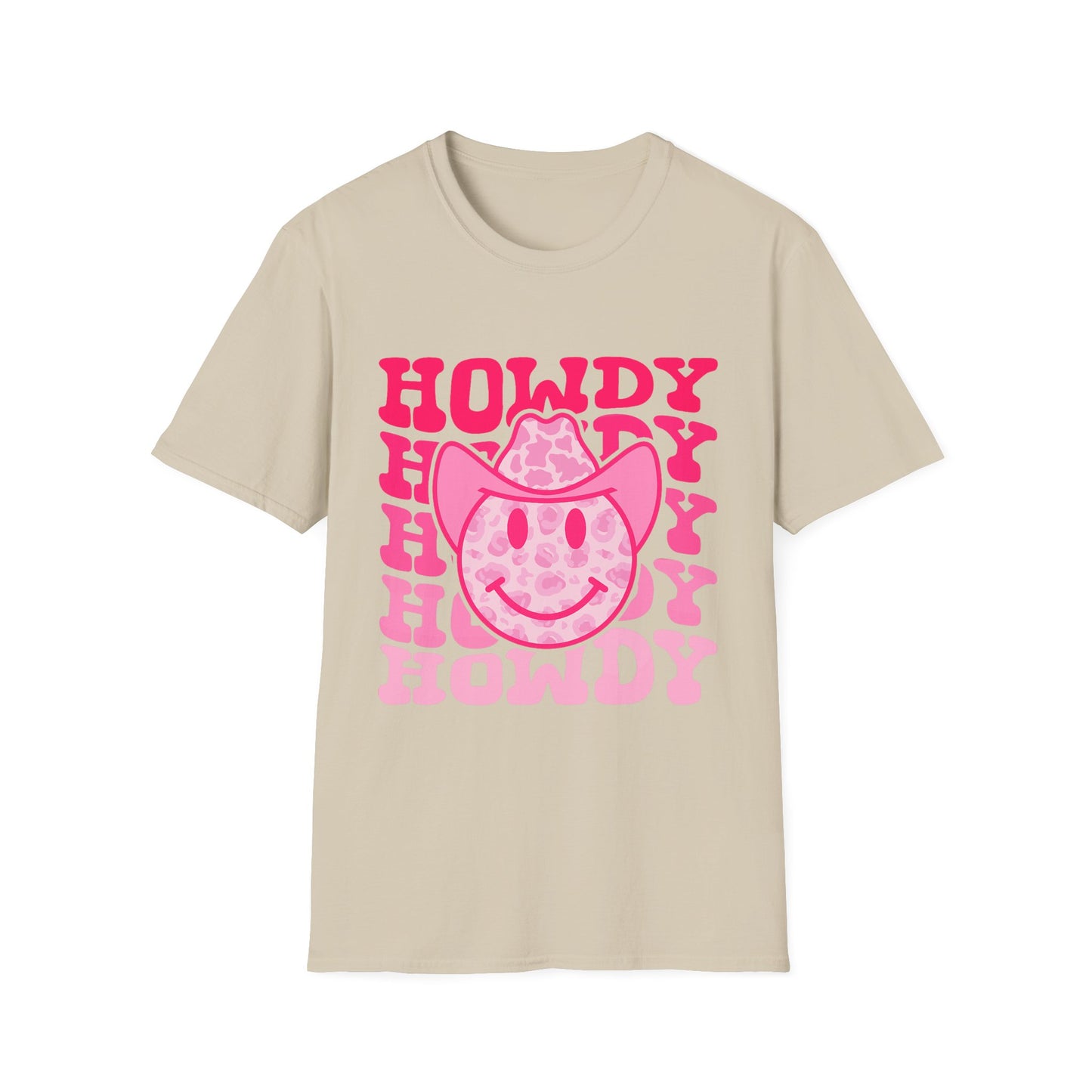 Howdy Pink Smiley Cowboy T-Shirt