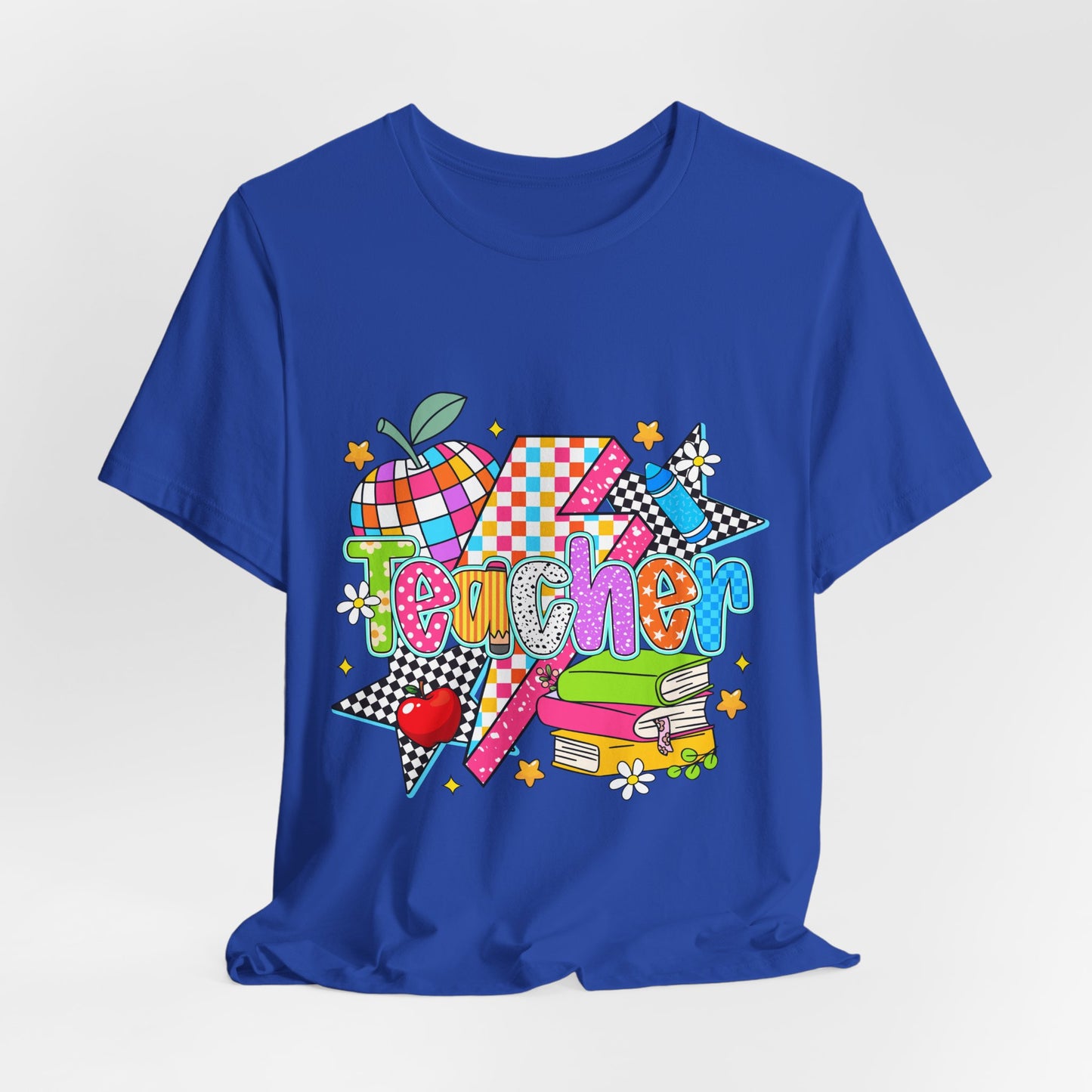 Teacher Colorful Doodle Graphic Tee — Back to School Gift for Teachers