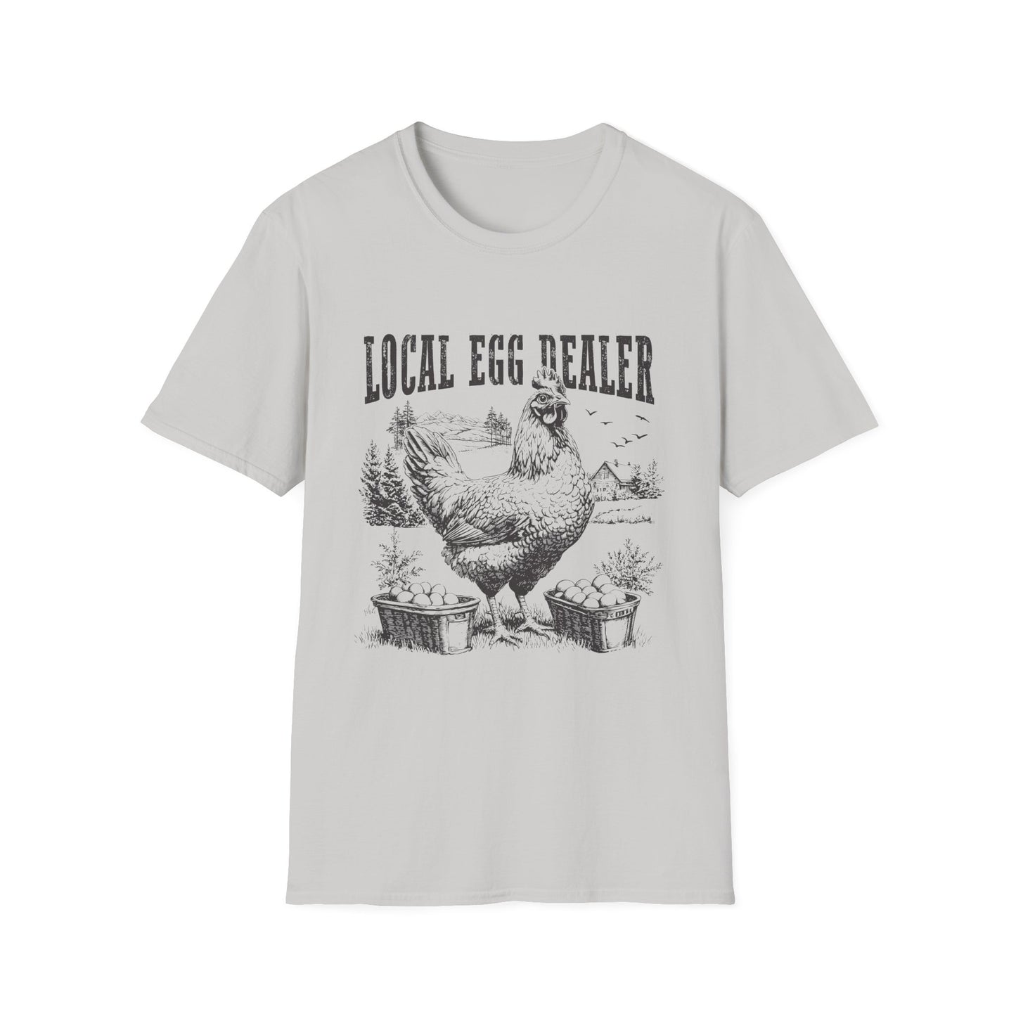 Local Egg Dealer T-Shirt — Vintage Chicken Farm Tee