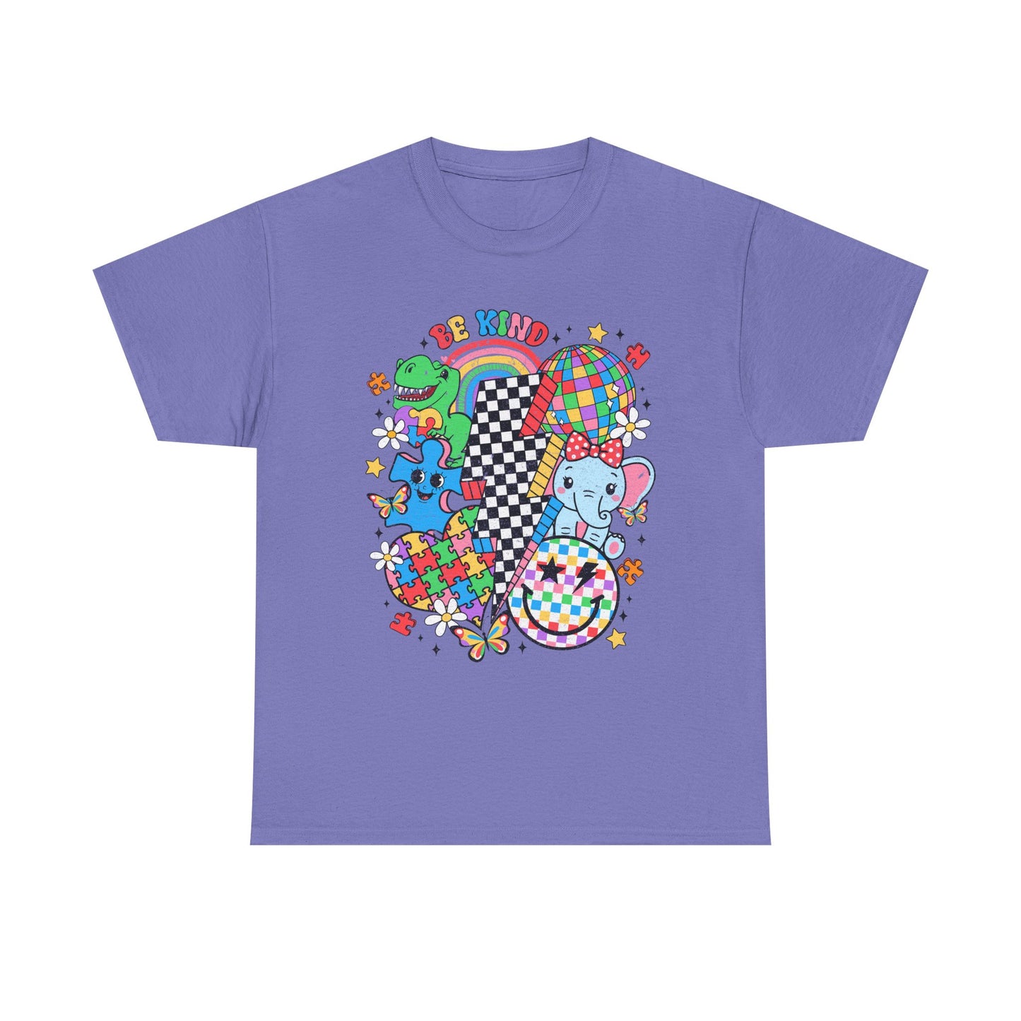 Autism Awareness Puzzle Heart Tee — Colorful Kids & Adults Support Shirt