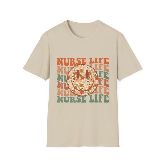 Nurse Life Floral Pizza T-Shirt