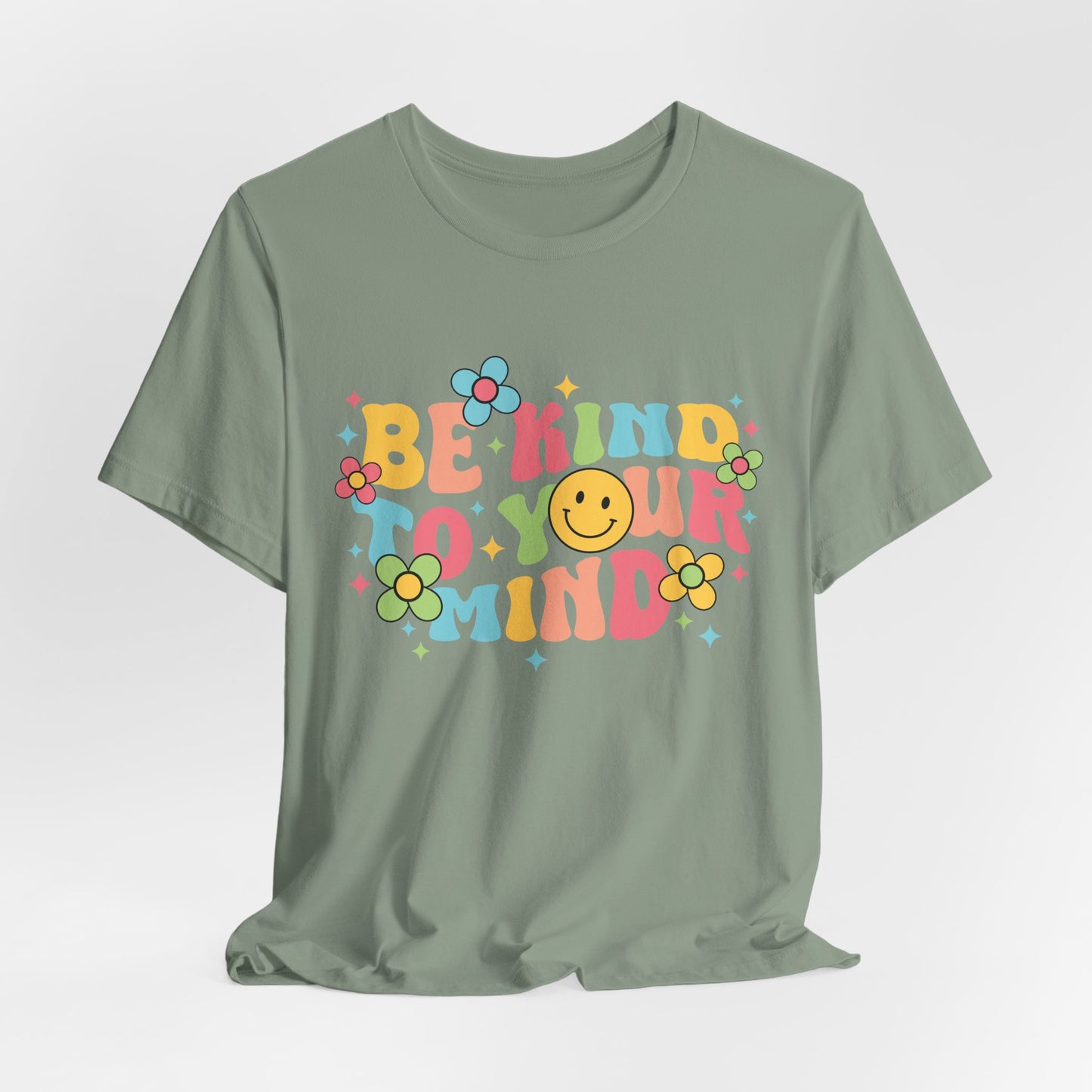 Be Kind to Your Mind T-Shirt — Retro Smile Mental Health Awareness Tee