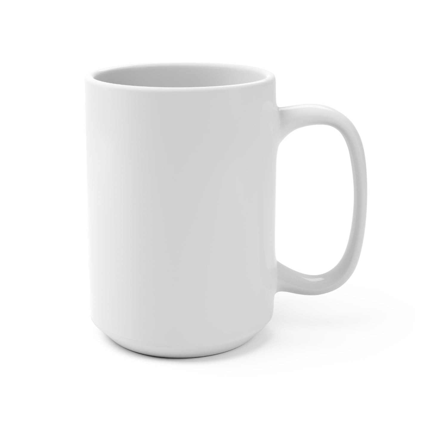 Kind words are like honey 15oz Coffee Mug — Minimal White Ceramic Drinkware