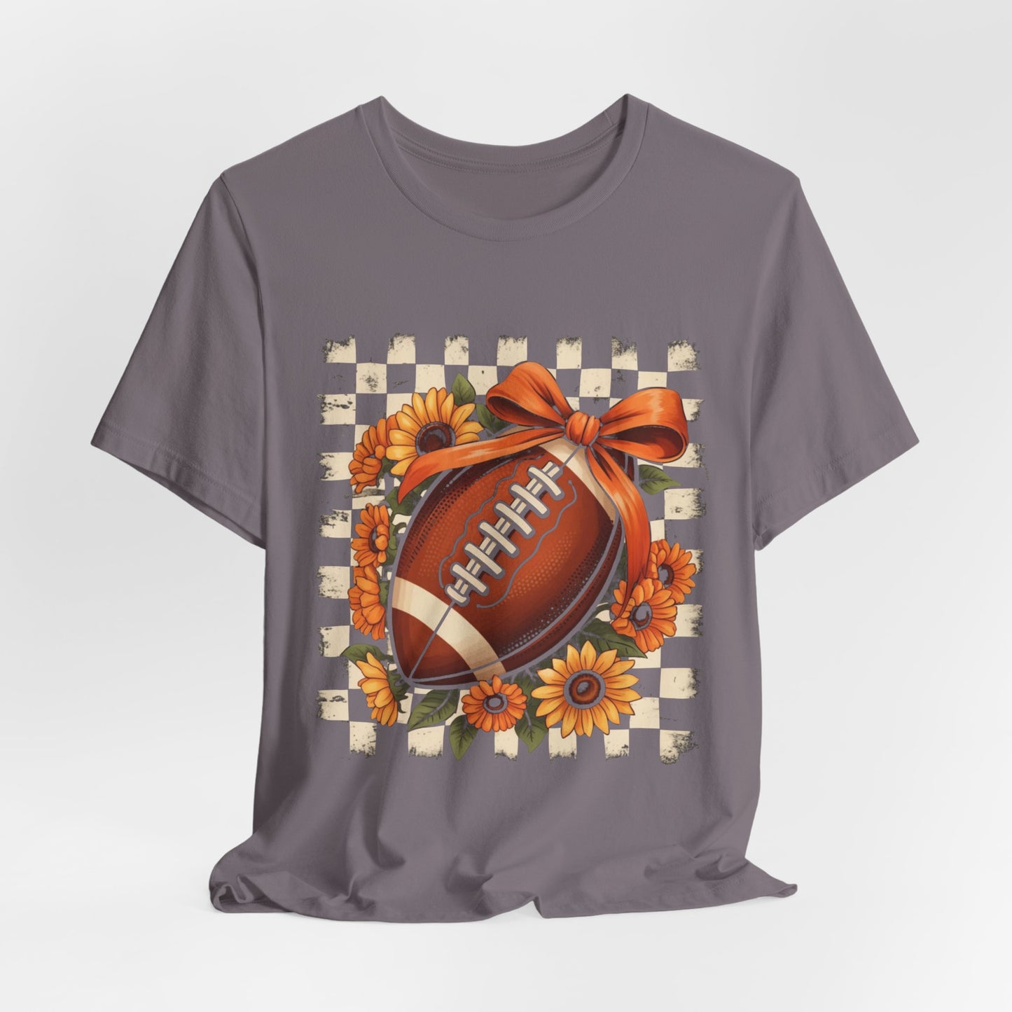 Football Sunflower Tee — Fall Game Day Shirt