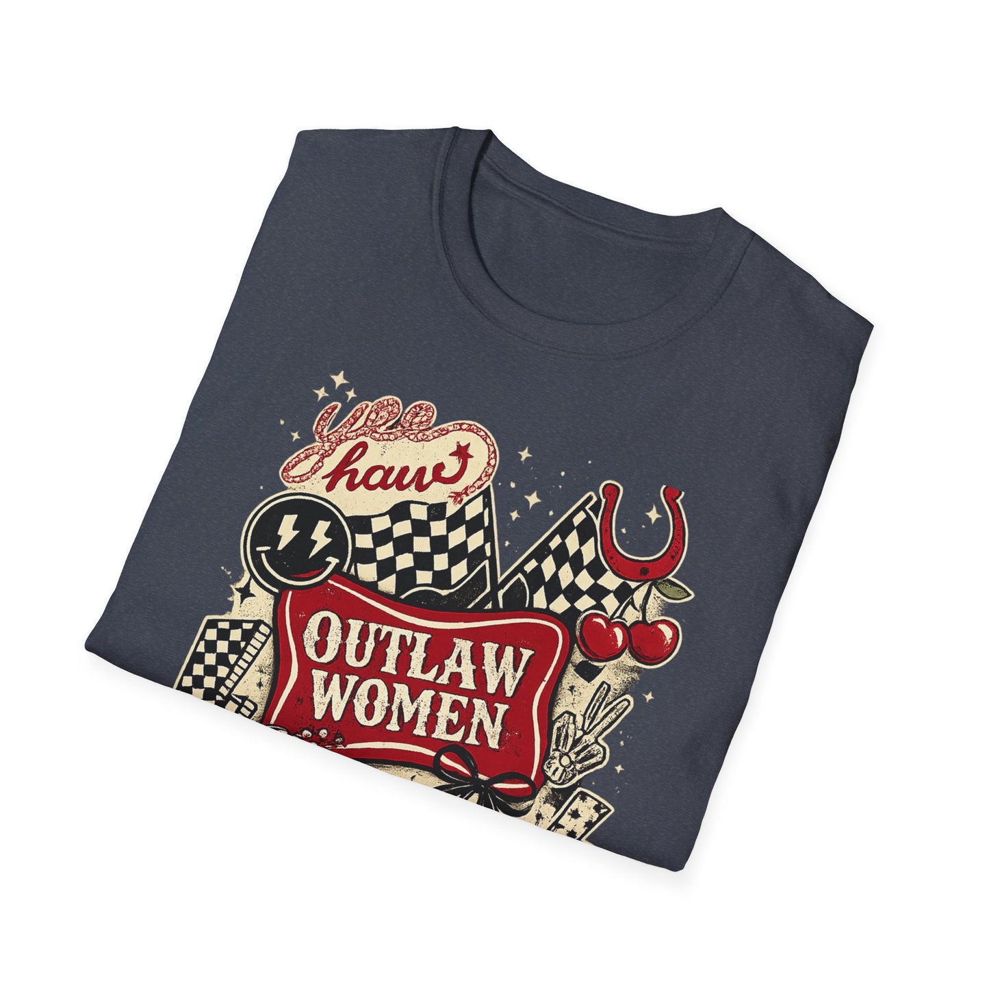 Outlaw Women T-Shirt — Raising Hell Vintage Rockabilly Design