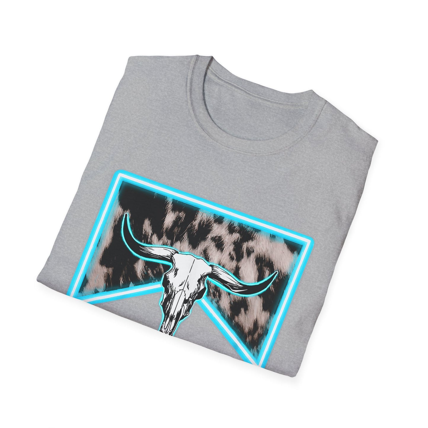 Wranglin Mama Tee — Western Cow Skull Graphic T-Shirt for Moms