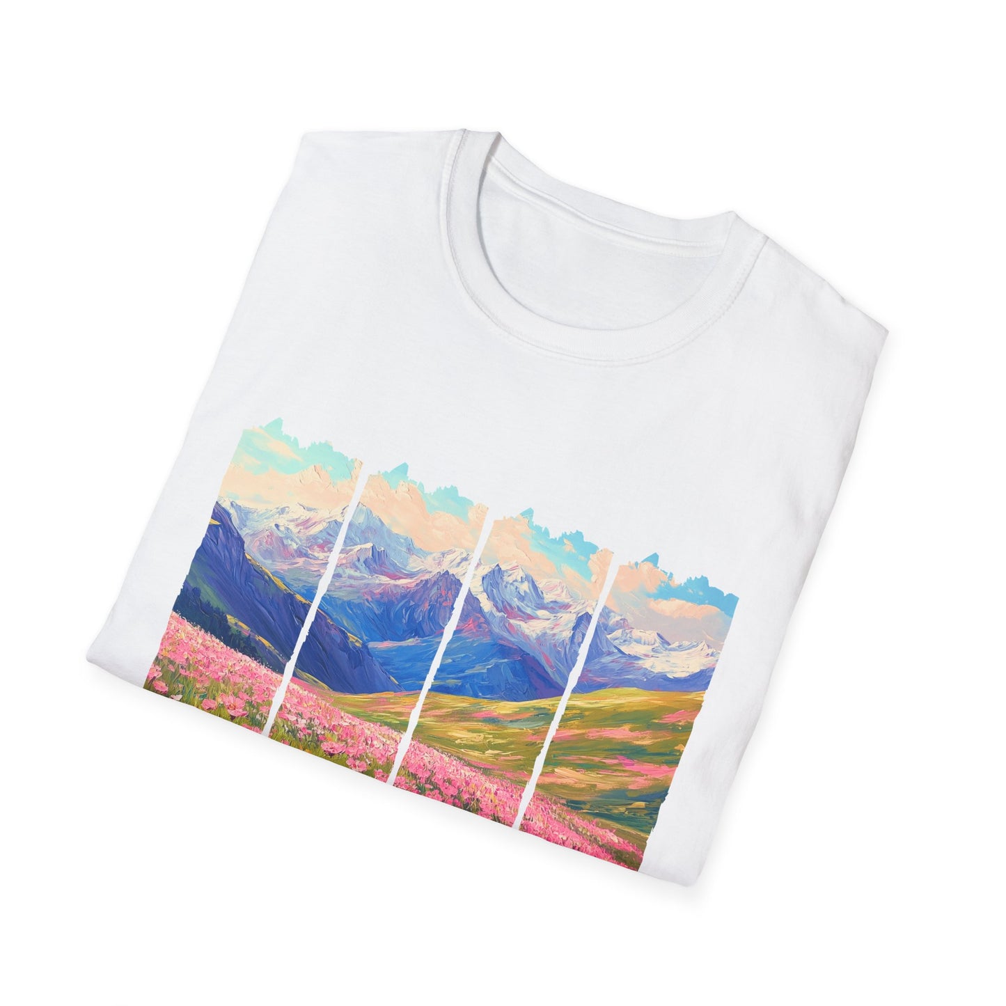 Mountain Wildflower Panel T-Shirt — Colorado 2024 Scenic Nature Tee