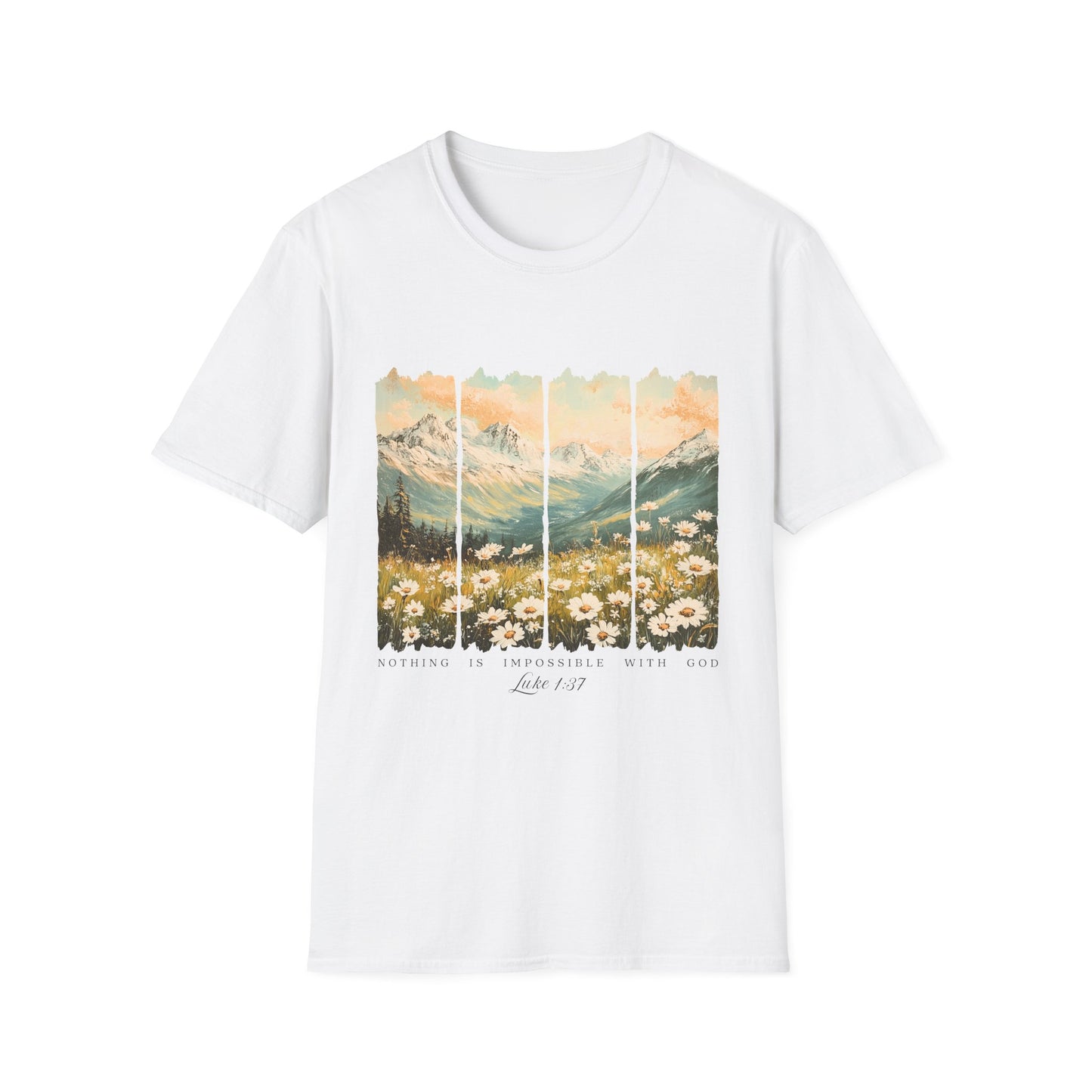 Mountain Meadow Vintage Graphic T-Shirt — Live Wild Scenic Nature Tee