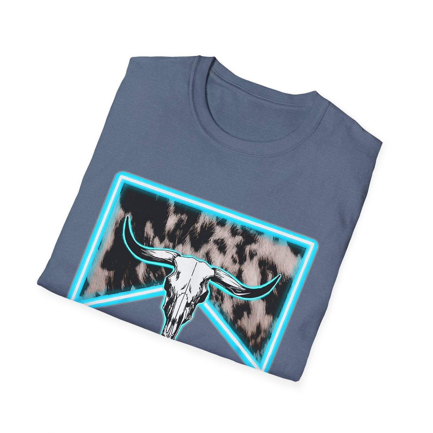 Wranglin Mama Tee — Western Cow Skull Graphic T-Shirt for Moms