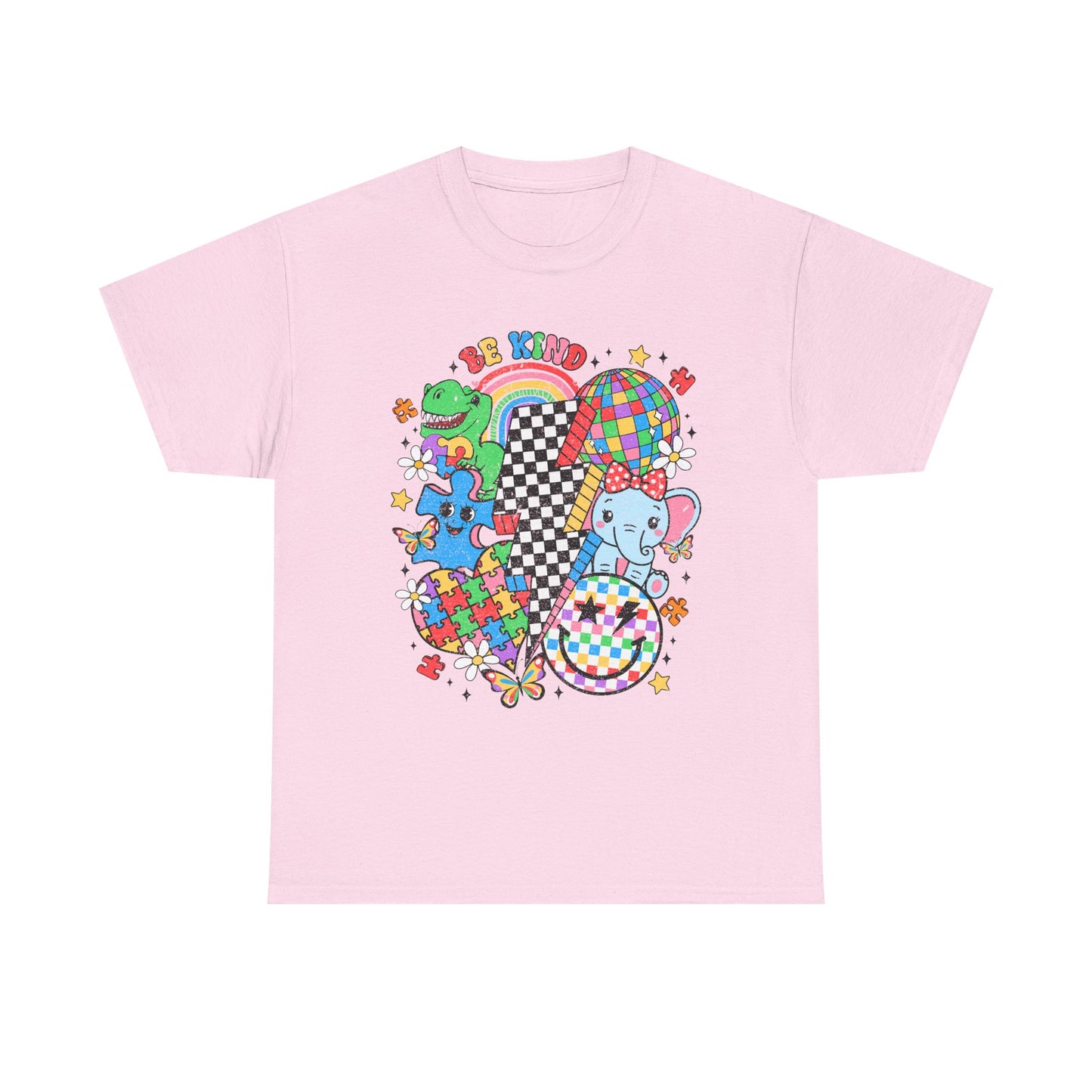 Autism Awareness Puzzle Heart Tee — Colorful Kids & Adults Support Shirt