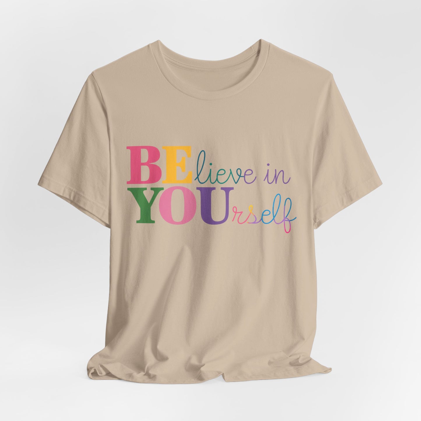 Believe in Yourself Colorblock Tee