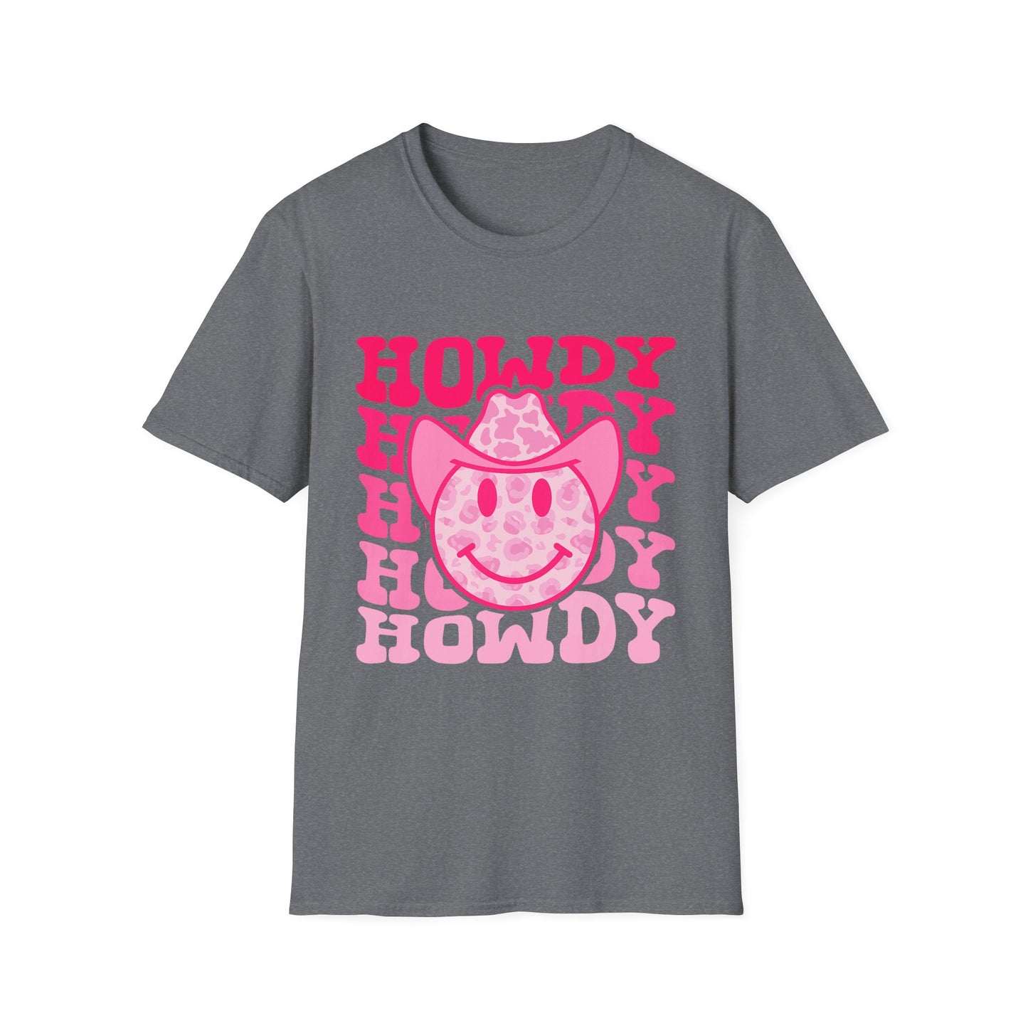 Howdy Pink Smiley Cowboy T-Shirt