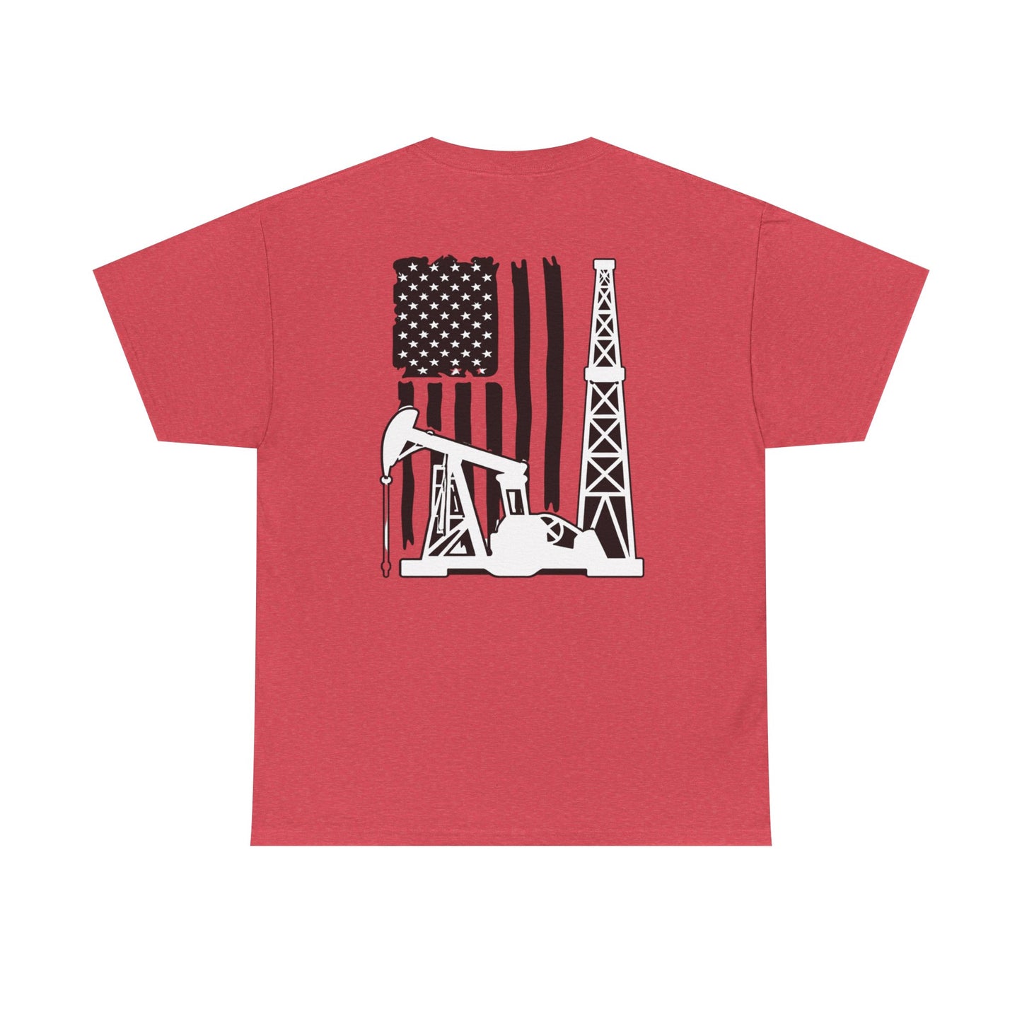 Oilfield Flag Tee — American Oil Rig Graphic T-Shirt