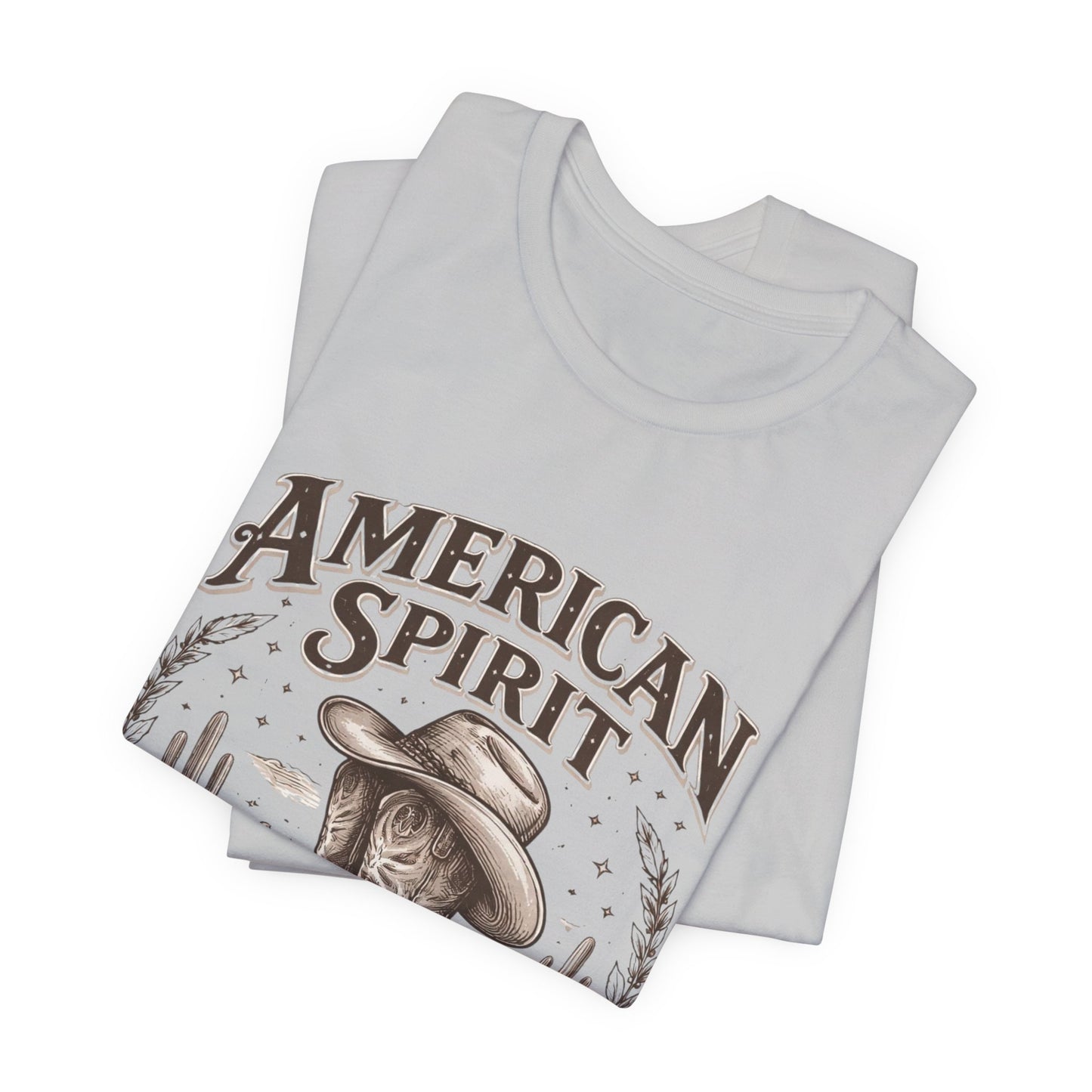 American Spirit Cowboy Tee — Western Boot & Cactus Vintage Graphic T-Shirt