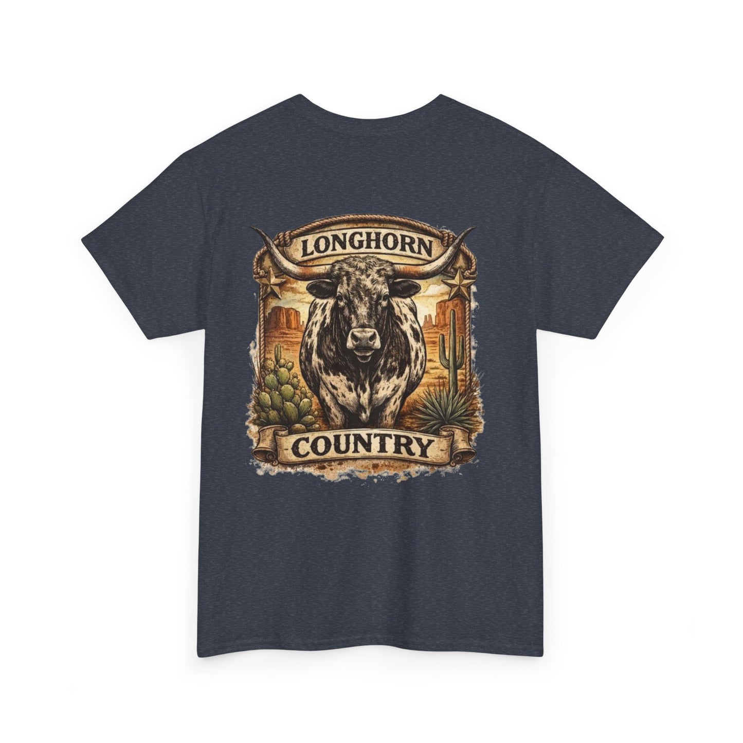 Longhorn Country Tee — Western Bull Graphic T-Shirt