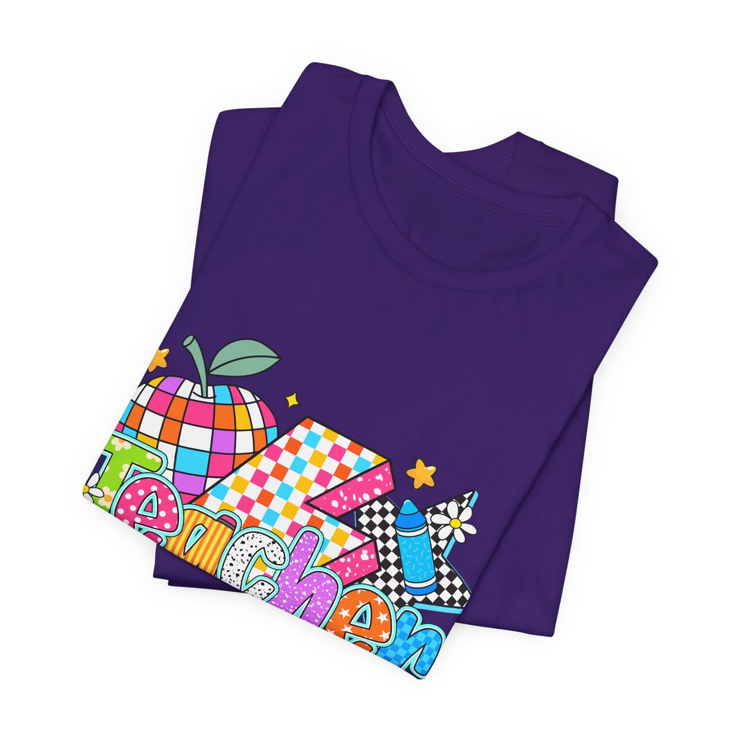 Teacher Colorful Doodle Graphic Tee — Back to School Gift for Teachers