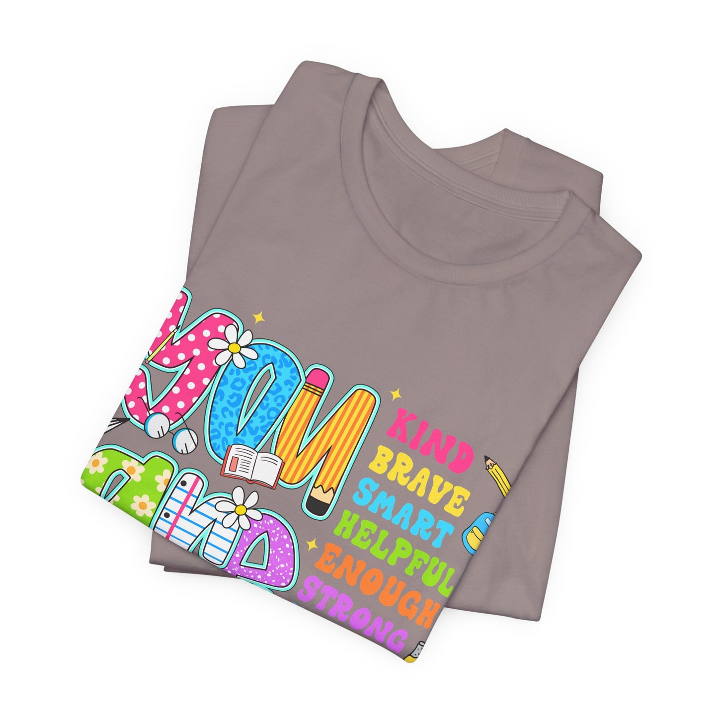 You Are Loved Kids T-Shirt — Colorful Positive Affirmation Tee (You Are Kind, Brave, Smart)