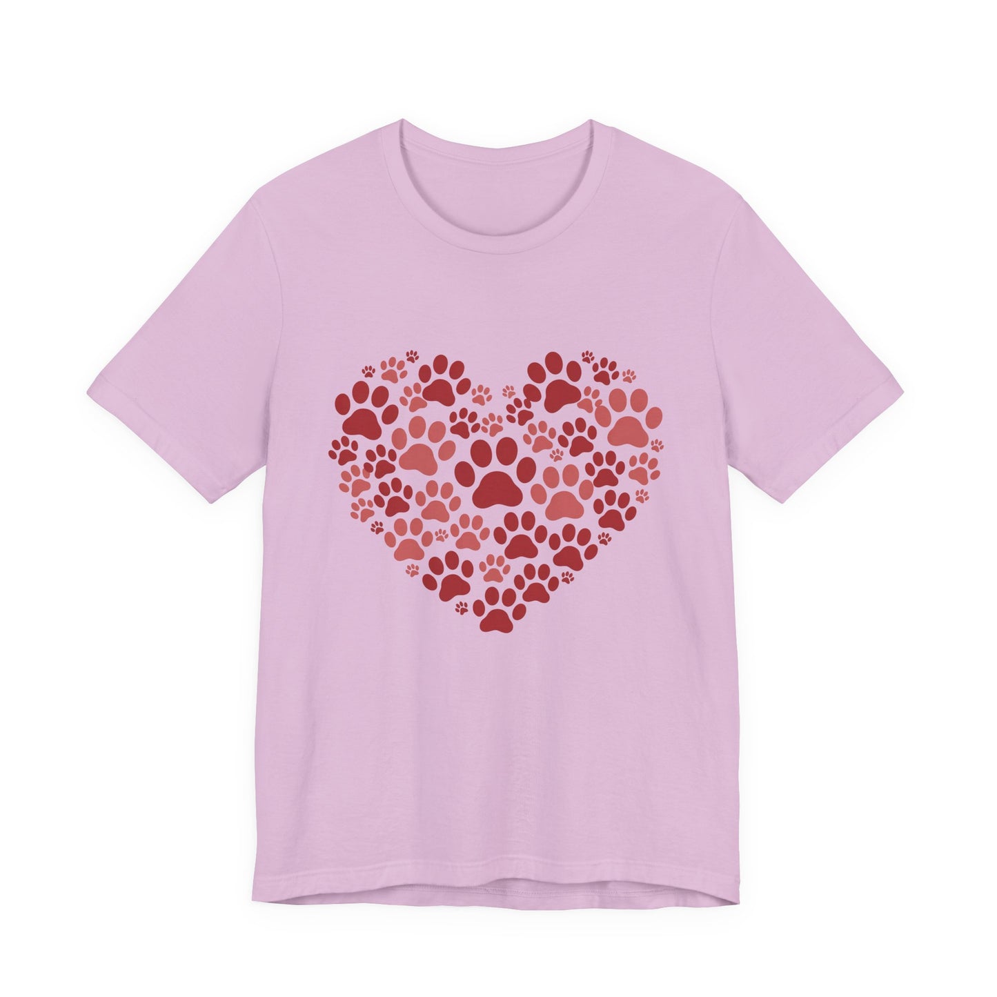 Heart Paw Print T-Shirt — Dog Lover Valentine Tee
