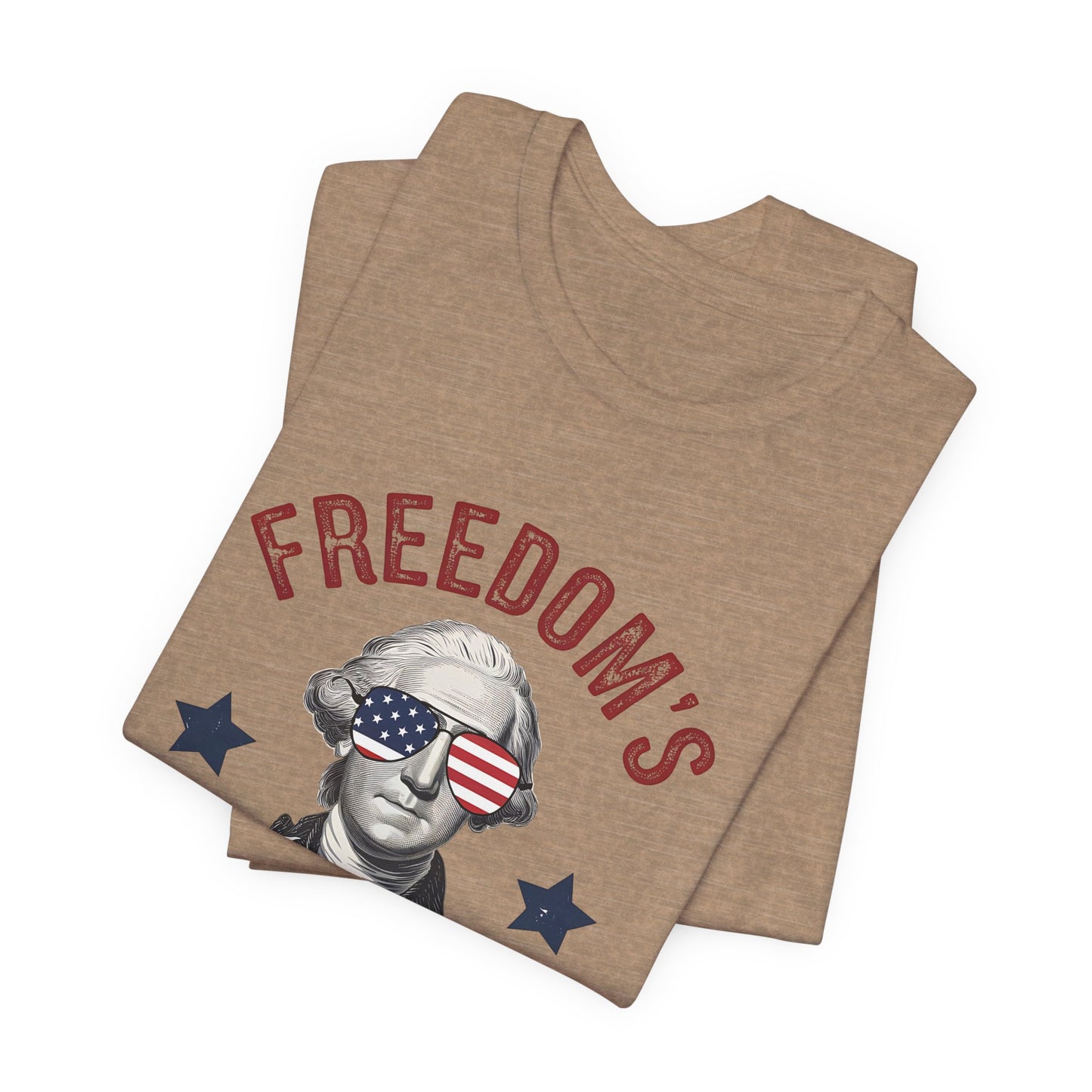 Patriotic Tee — "Freedom's Been Cool Since 1776" George Washington Shirt