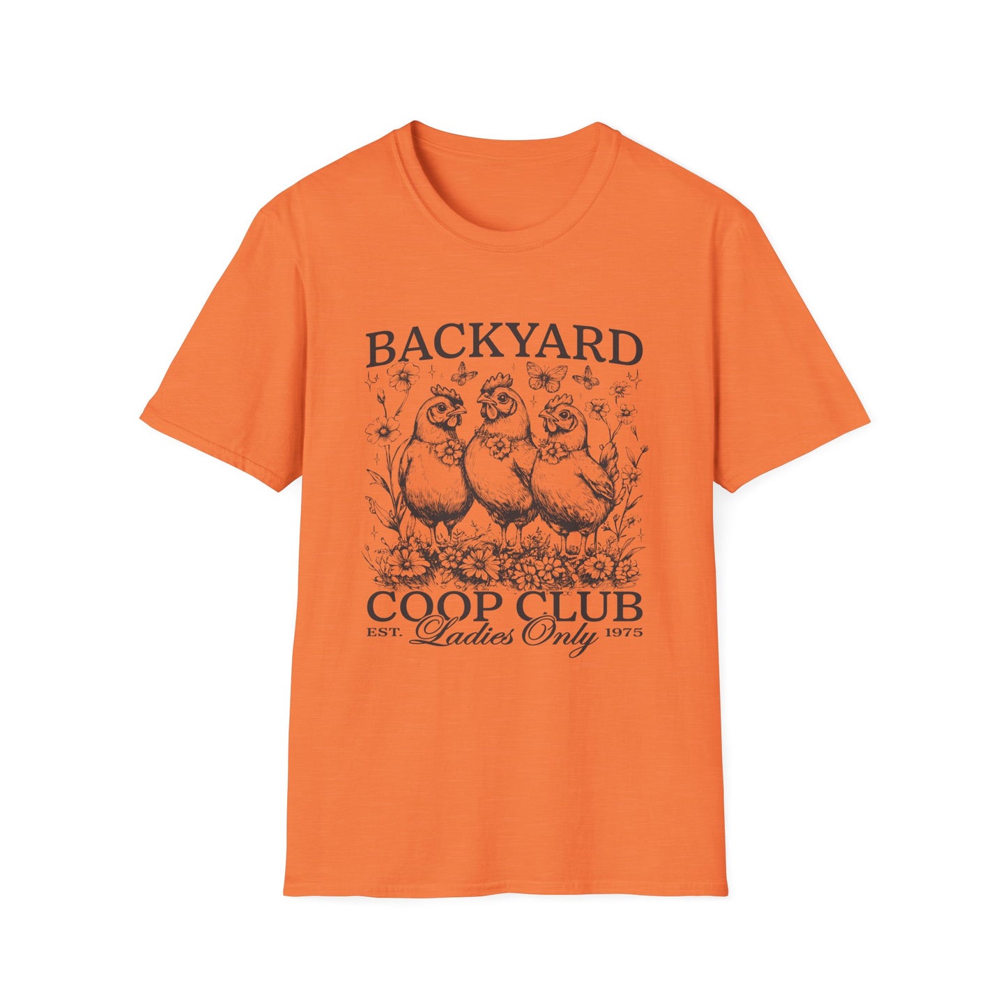 Backyard Coop Club T-Shirt — 'Ladies Only' Vintage Chicken Farm Tee
