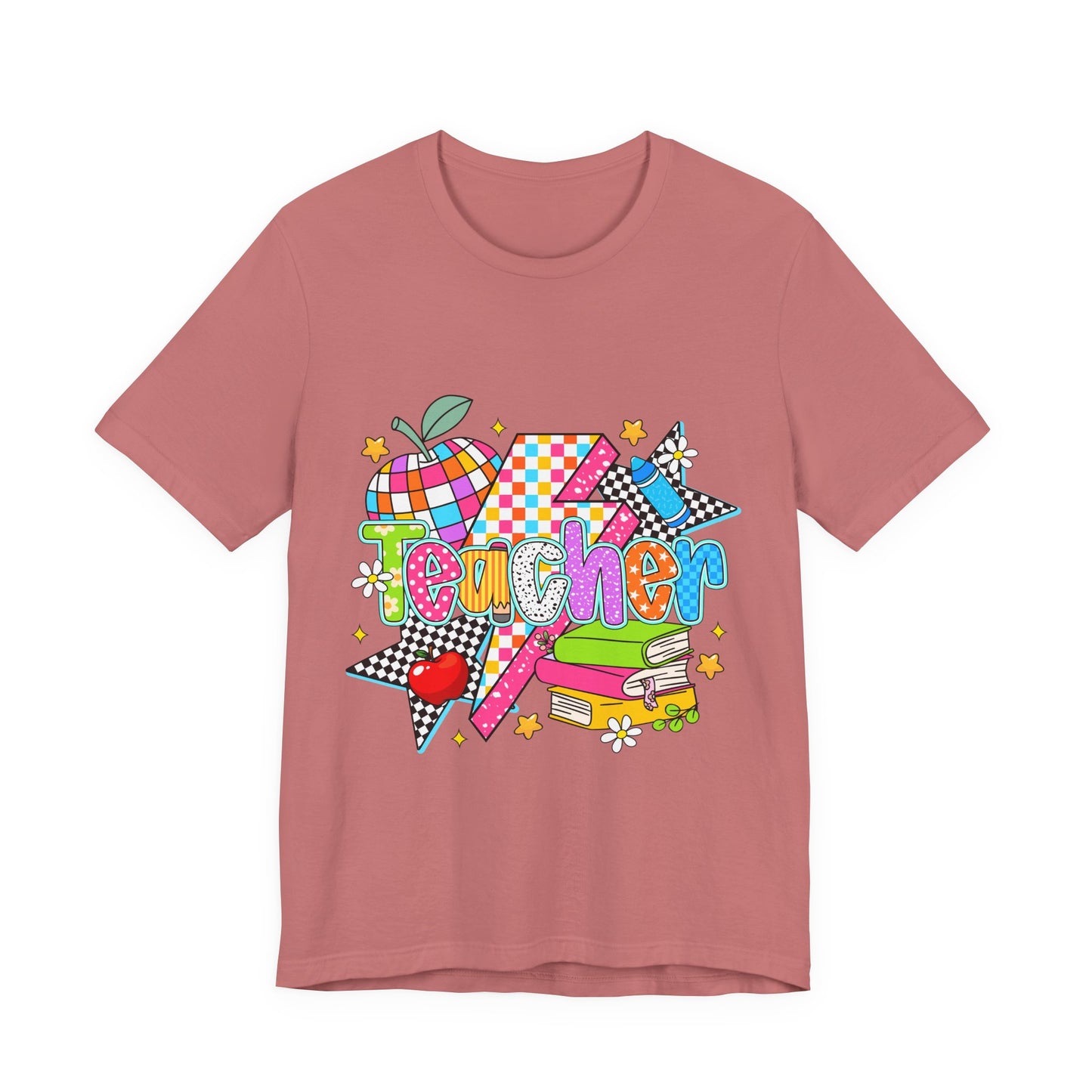 Teacher Colorful Doodle Graphic Tee — Back to School Gift for Teachers