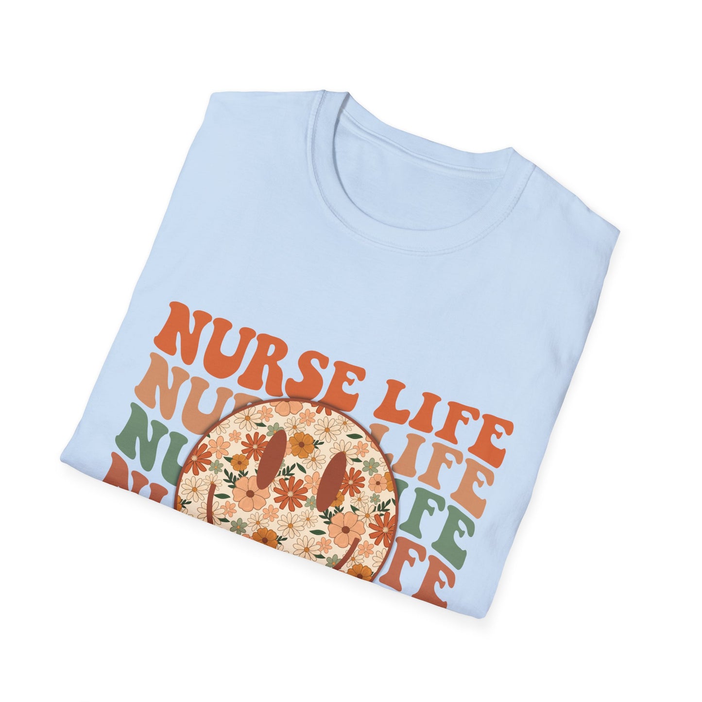 Nurse Life Floral Pizza T-Shirt