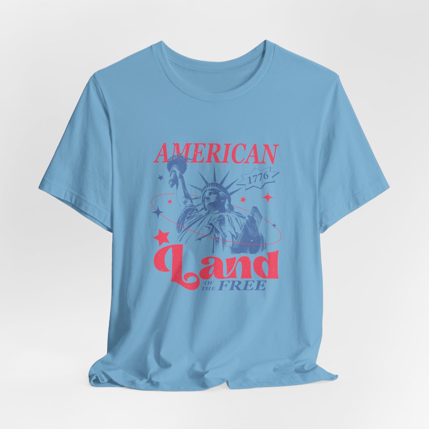 Liberty 'Land of the Free' T‑Shirt — Statue of Liberty Patriotic 1776 Tee