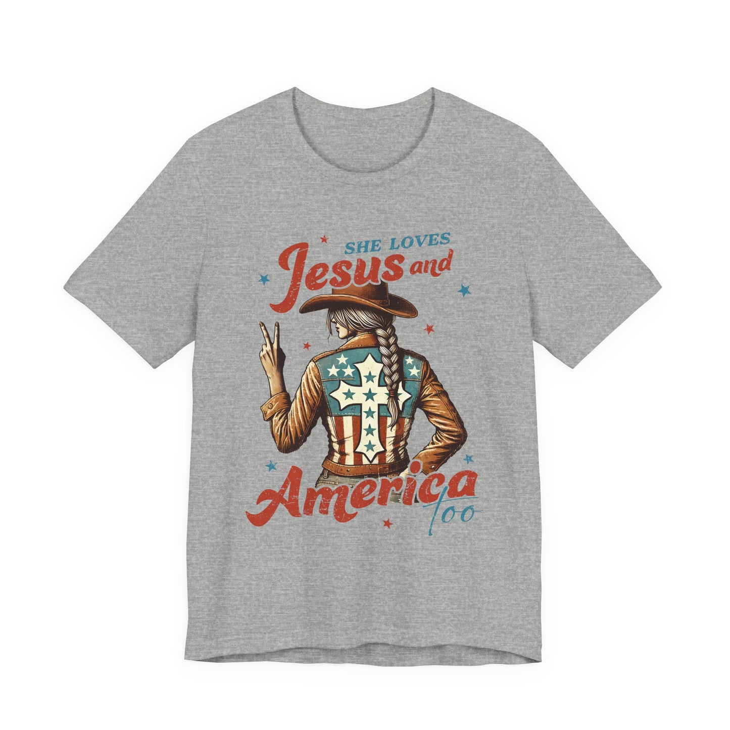 She Loves Jesus and America Tee