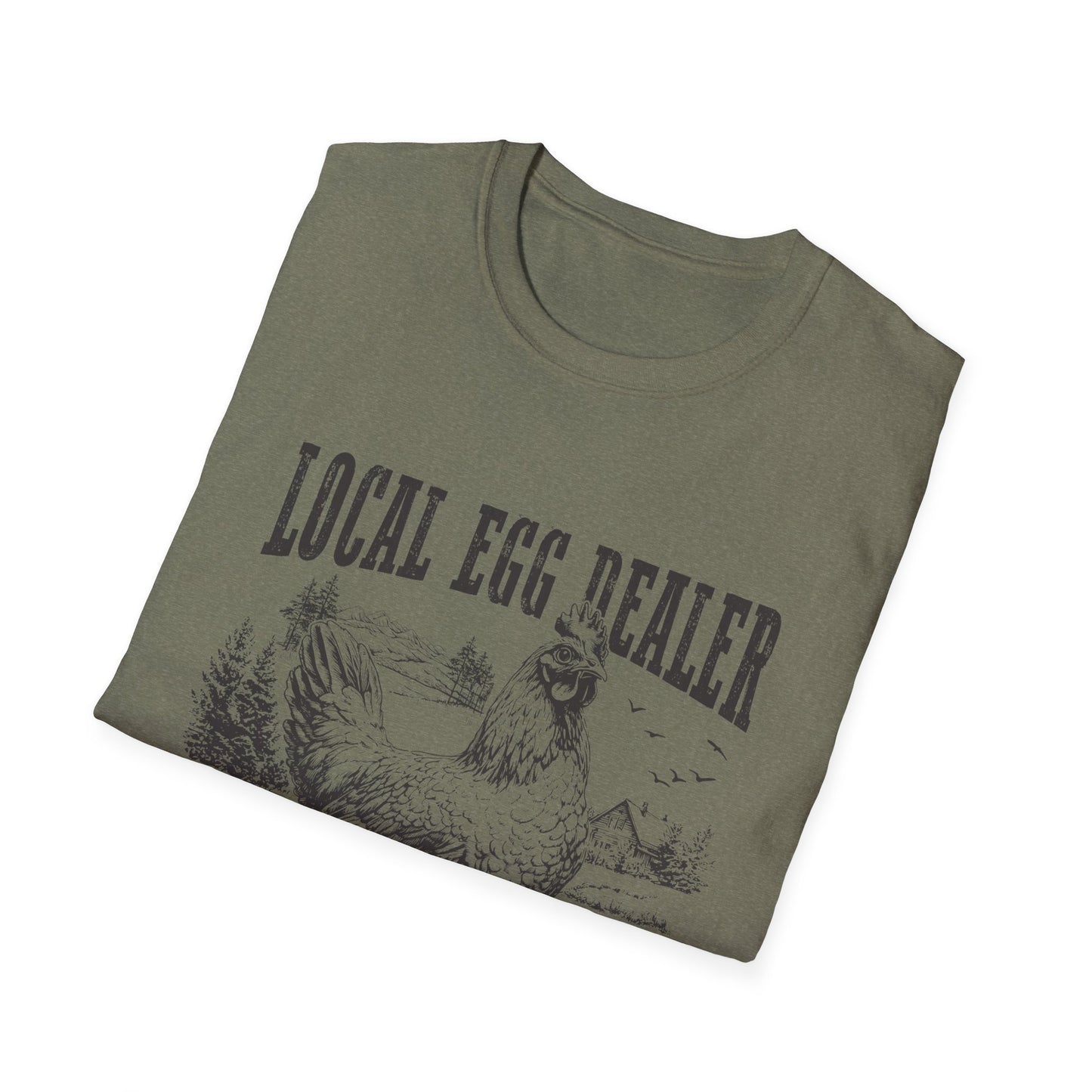 Local Egg Dealer T-Shirt — Vintage Chicken Farm Tee