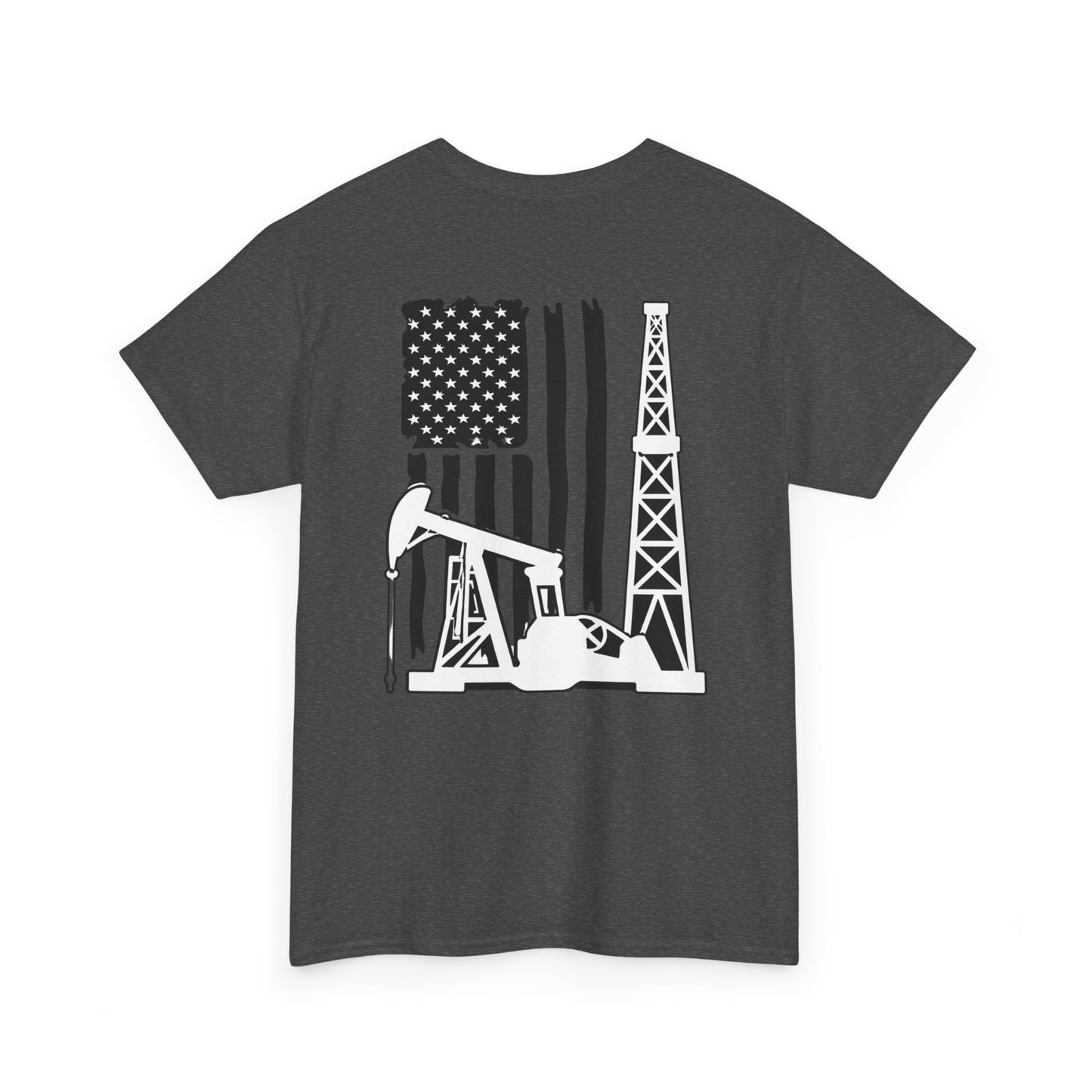 Oilfield Flag Tee — American Oil Rig Graphic T-Shirt