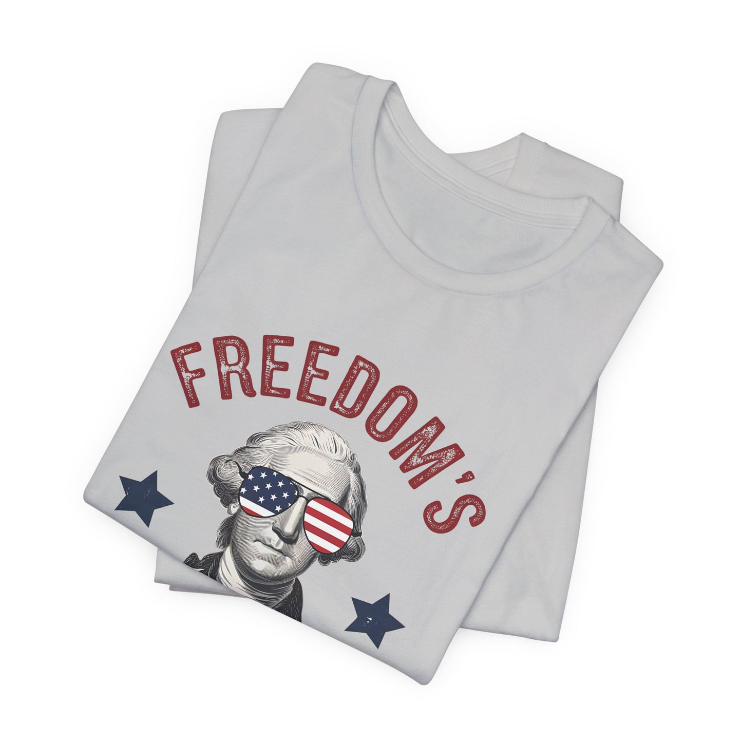 Patriotic Tee — "Freedom's Been Cool Since 1776" George Washington Shirt