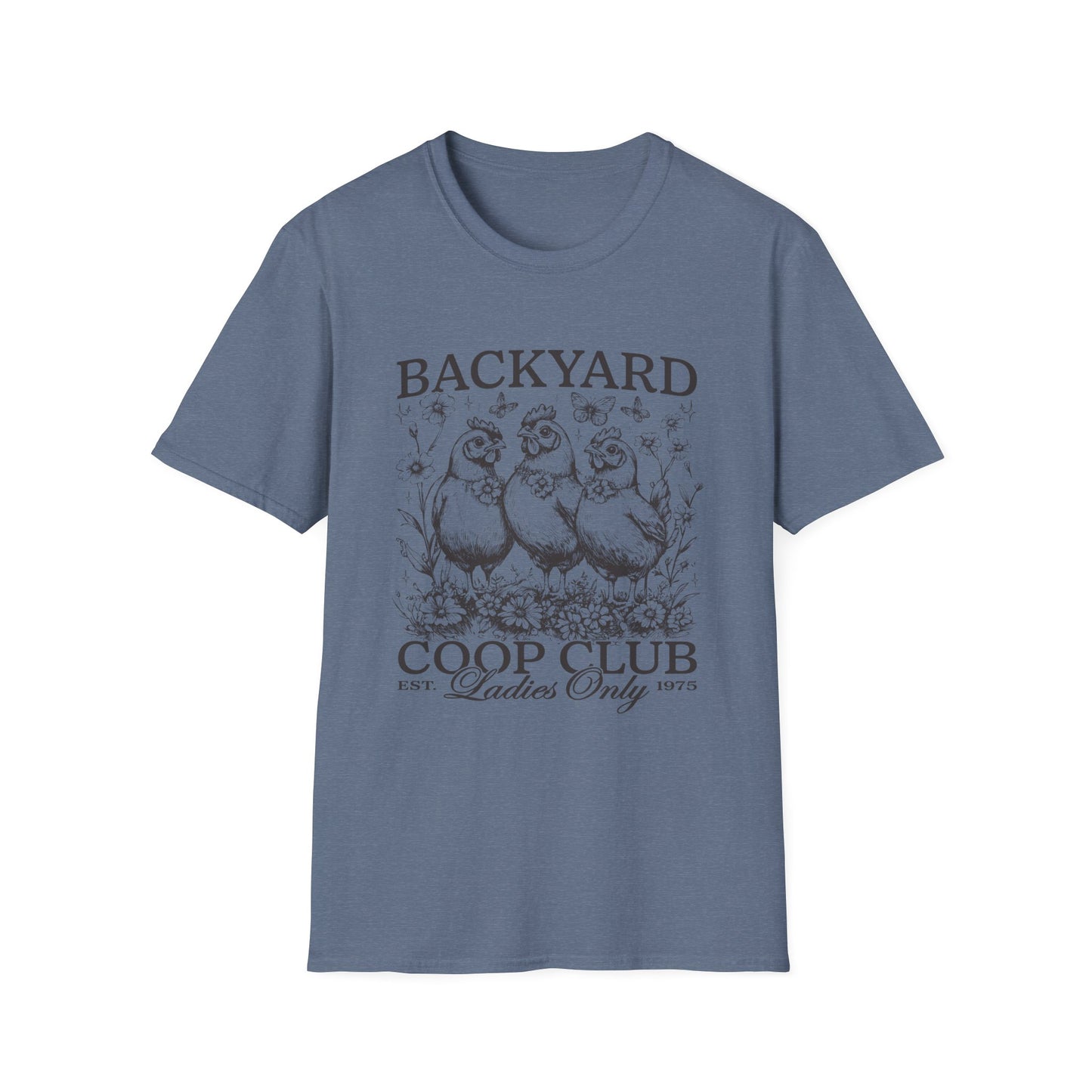 Backyard Coop Club T-Shirt — 'Ladies Only' Vintage Chicken Farm Tee