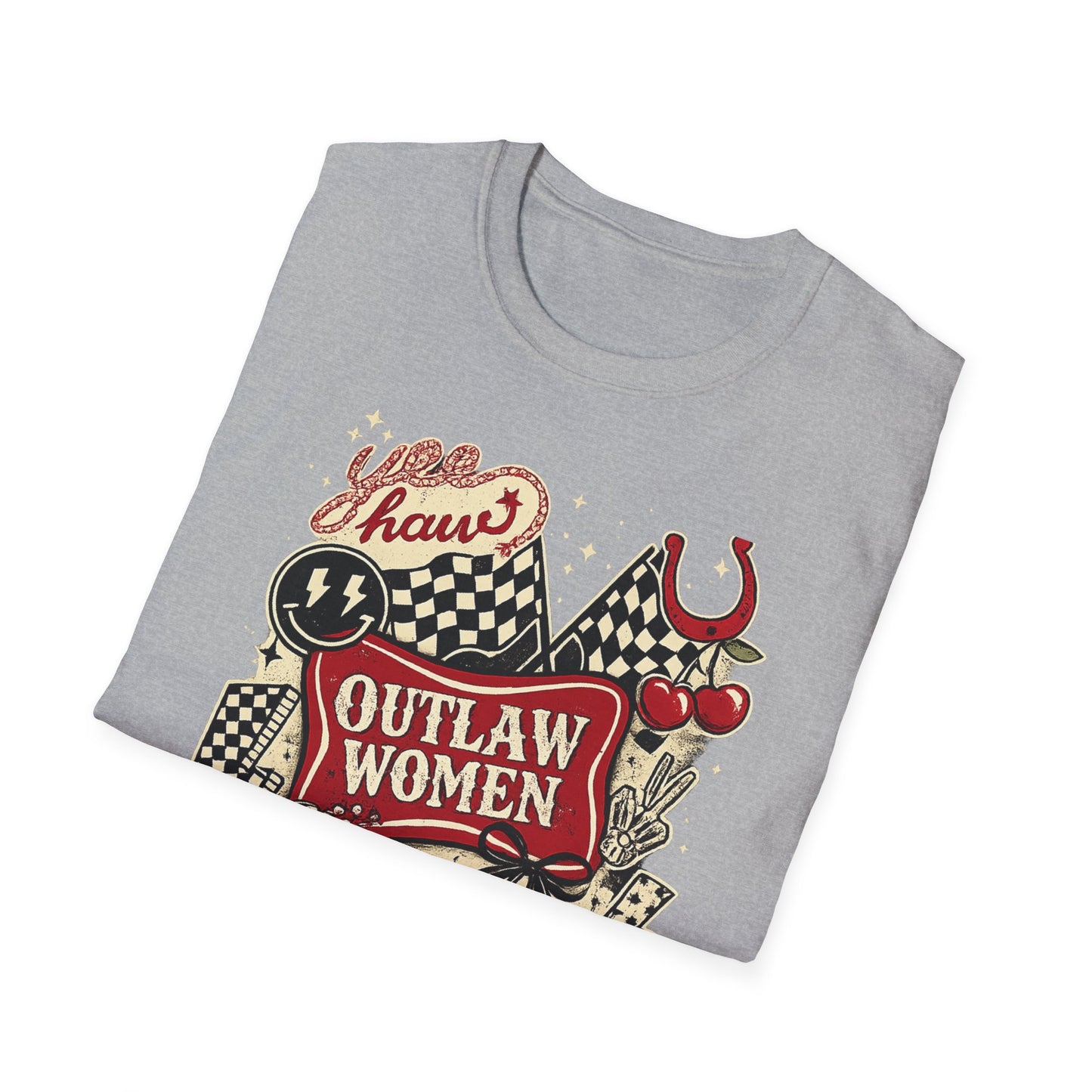 Outlaw Women T-Shirt — Raising Hell Vintage Rockabilly Design