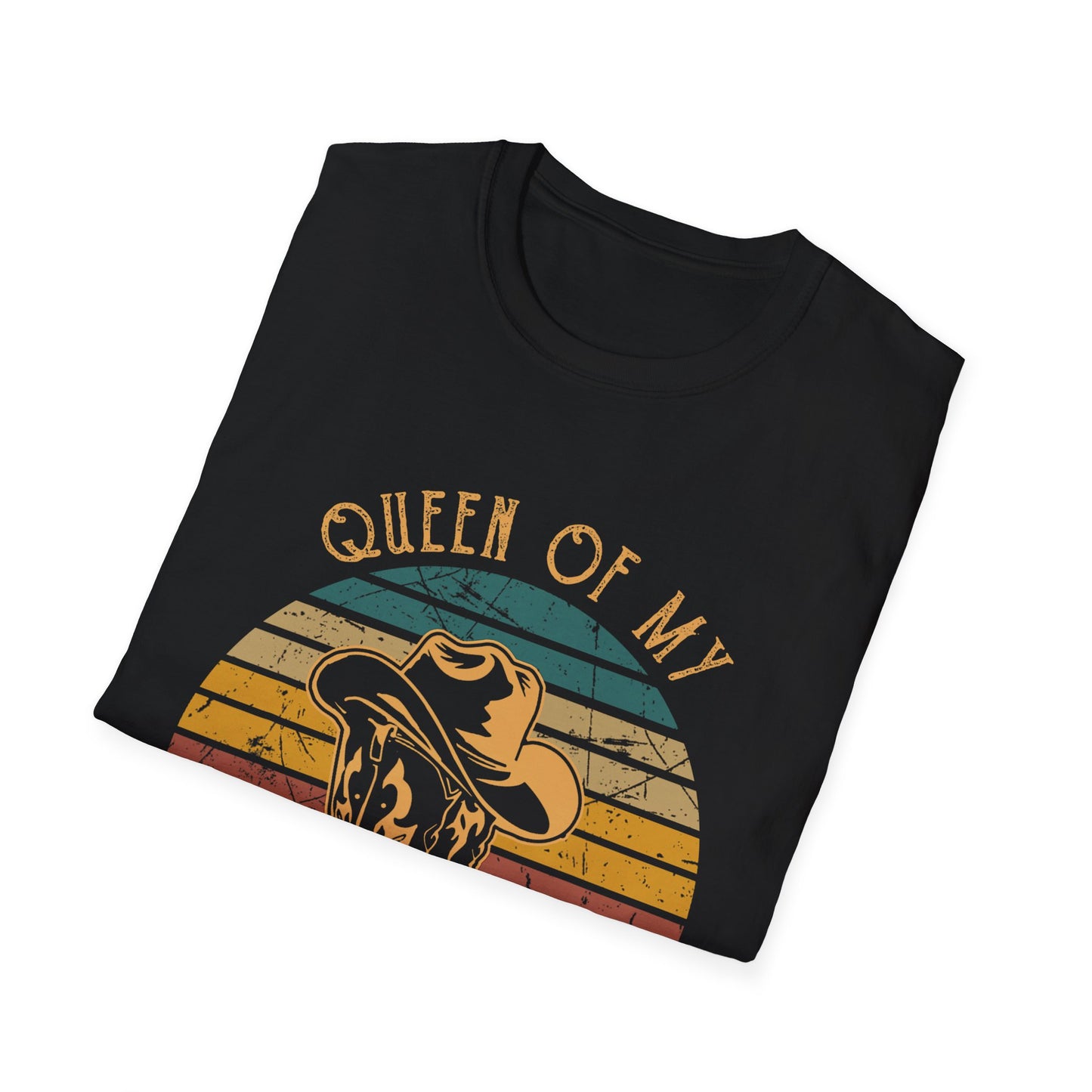 Queen of My Double Wide Trailer T-Shirt — Retro Cowgirl Graphic Tee