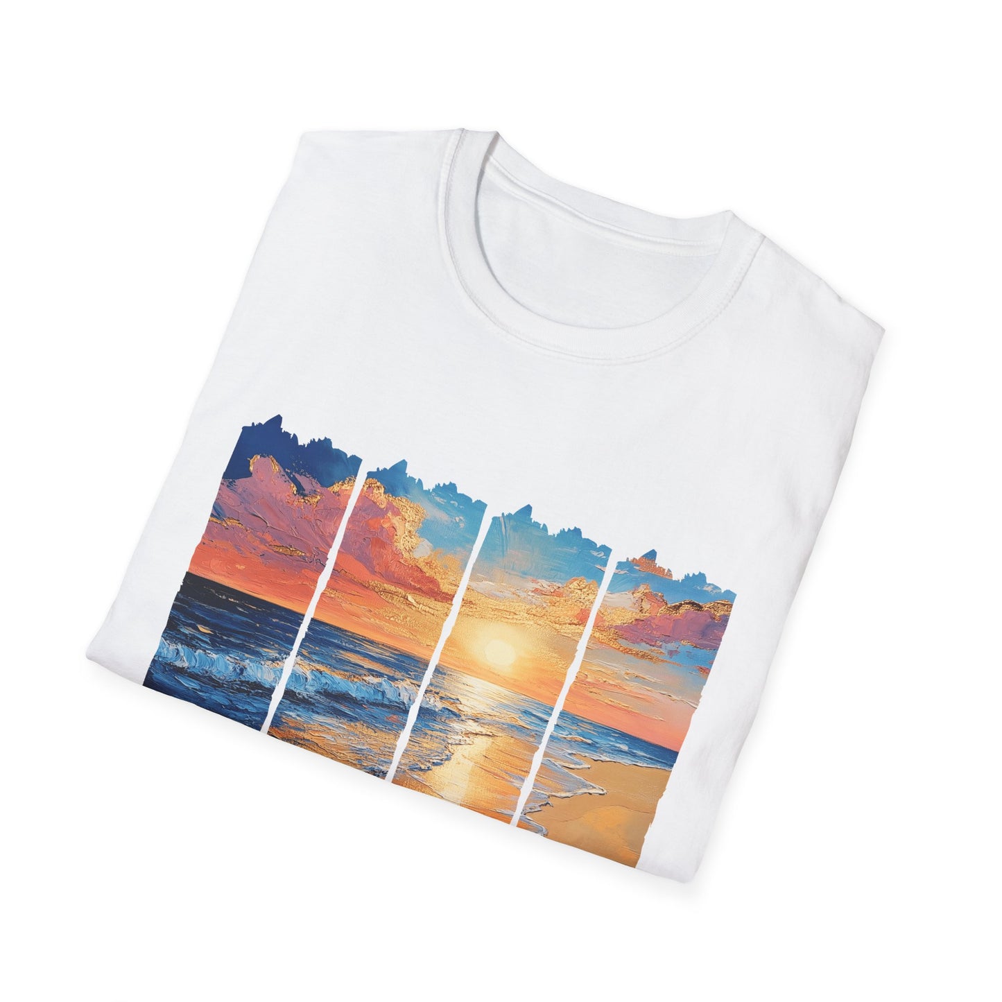 Sunset Beach T-Shirt — Scenic Ocean Sunrise Graphic Tee