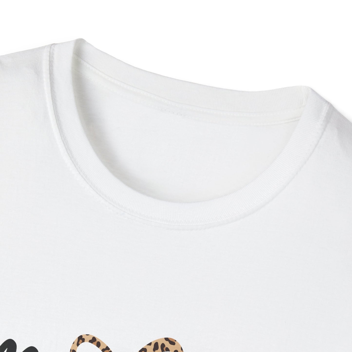 Teacher Graphic Tee — "I'm Literally Just a Teacher" Leopard Bow
