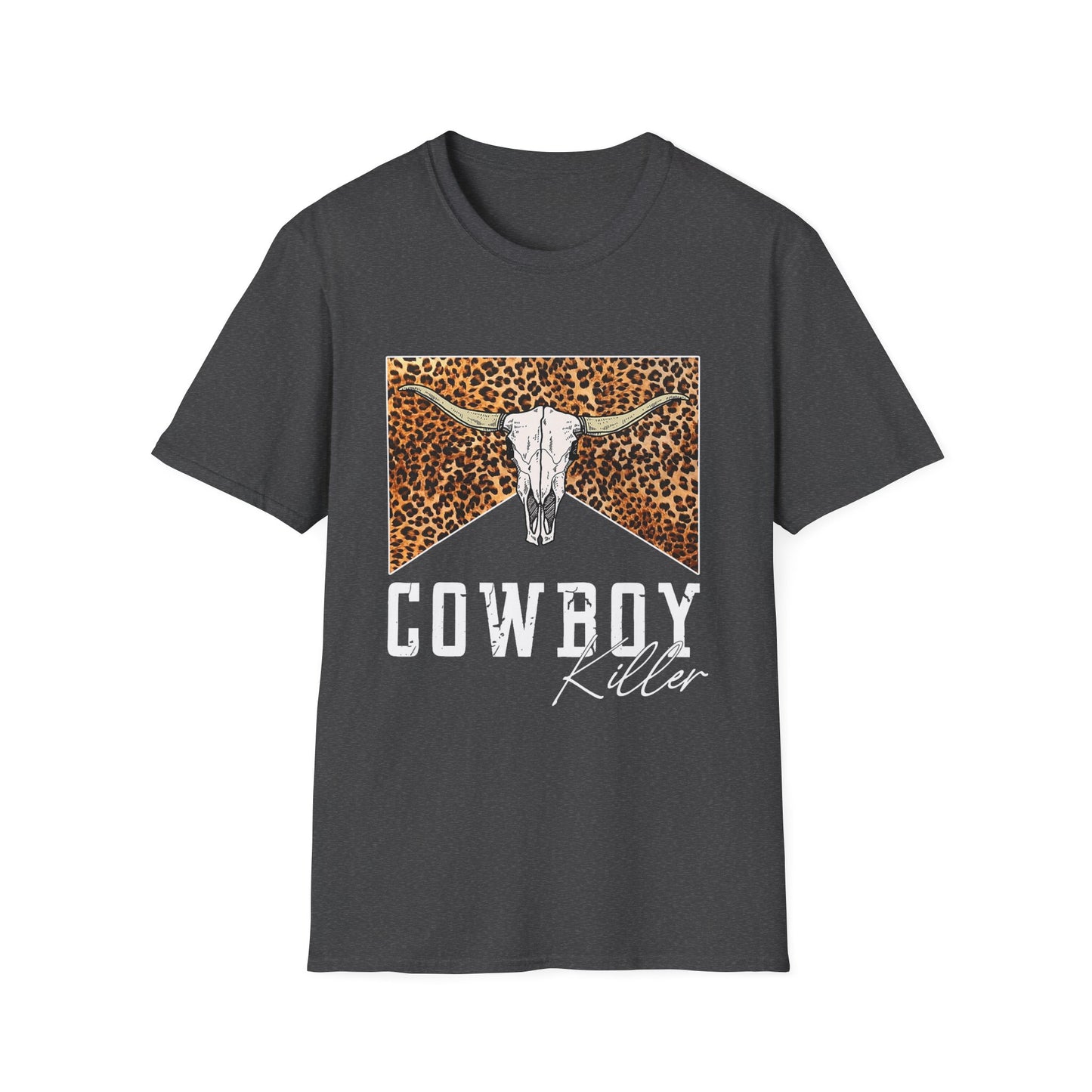 Cowboy Killer Graphic Tee – Leopard Skull Western T-Shirt
