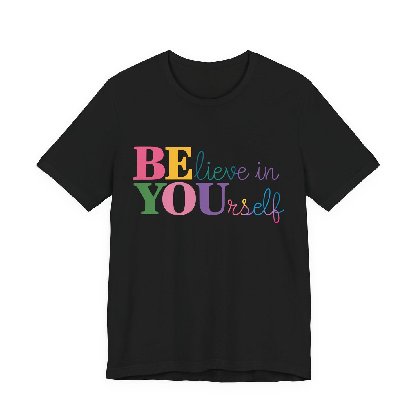 Believe in Yourself Colorblock Tee