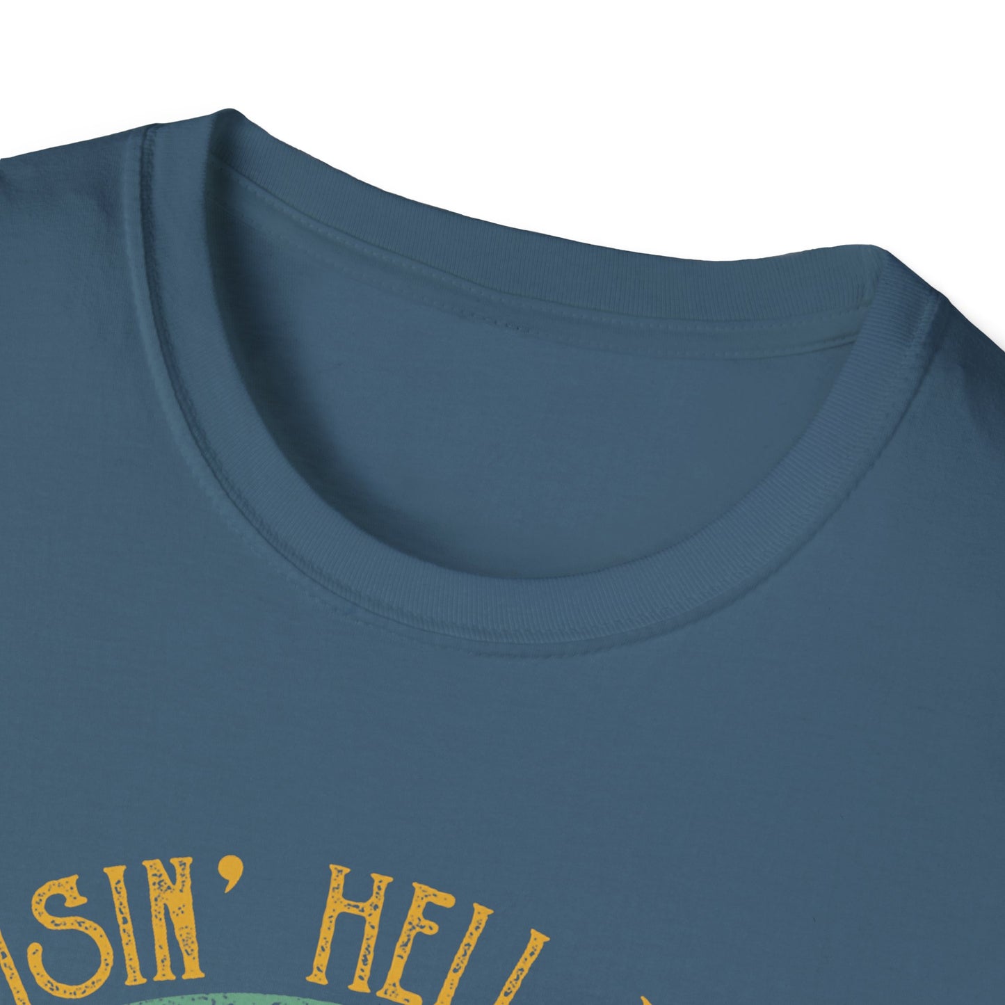 T-Shirt — Raisin' Hell With The Hippies And The Cowboys Vintage Skull Graphic