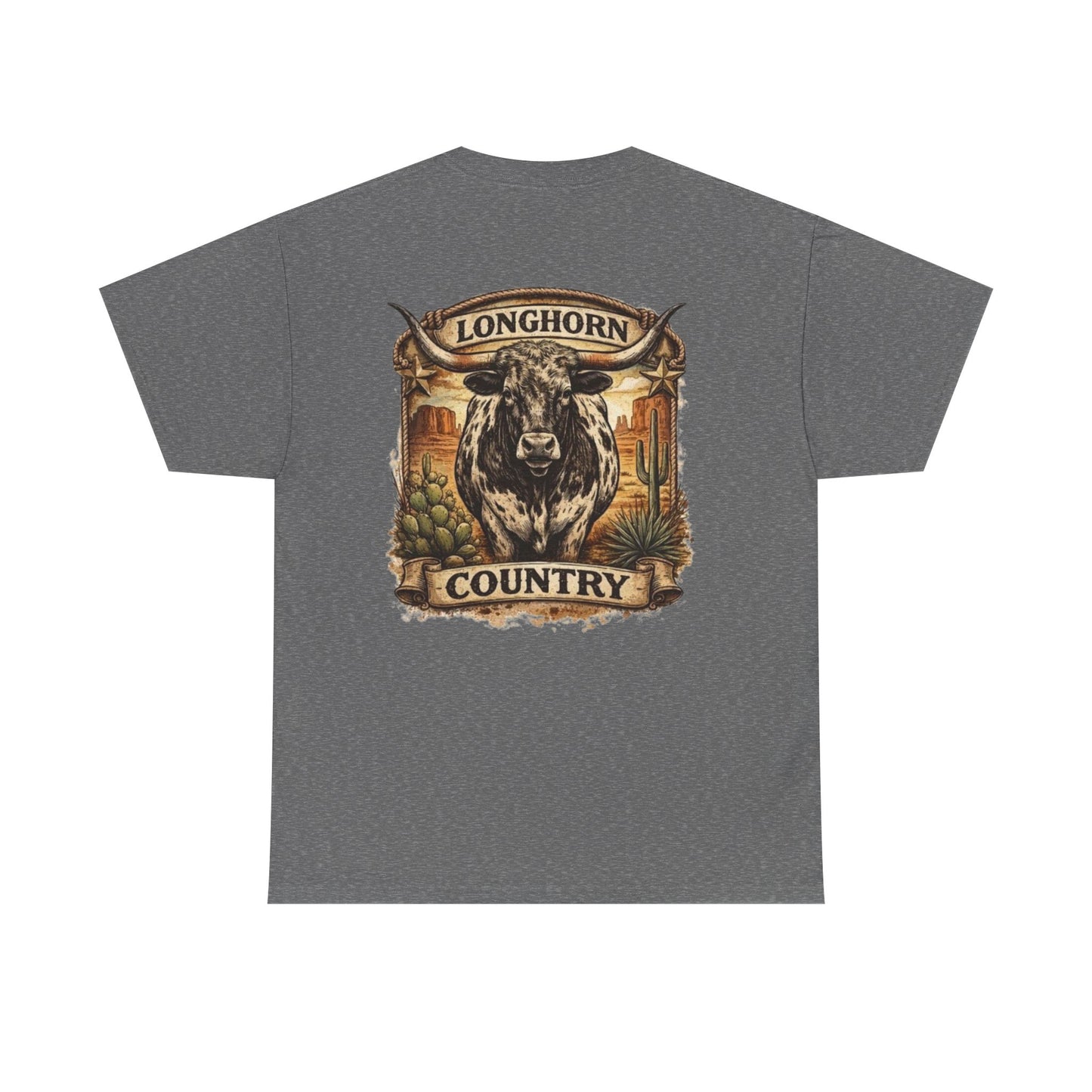 Longhorn Country Tee — Western Bull Graphic T-Shirt