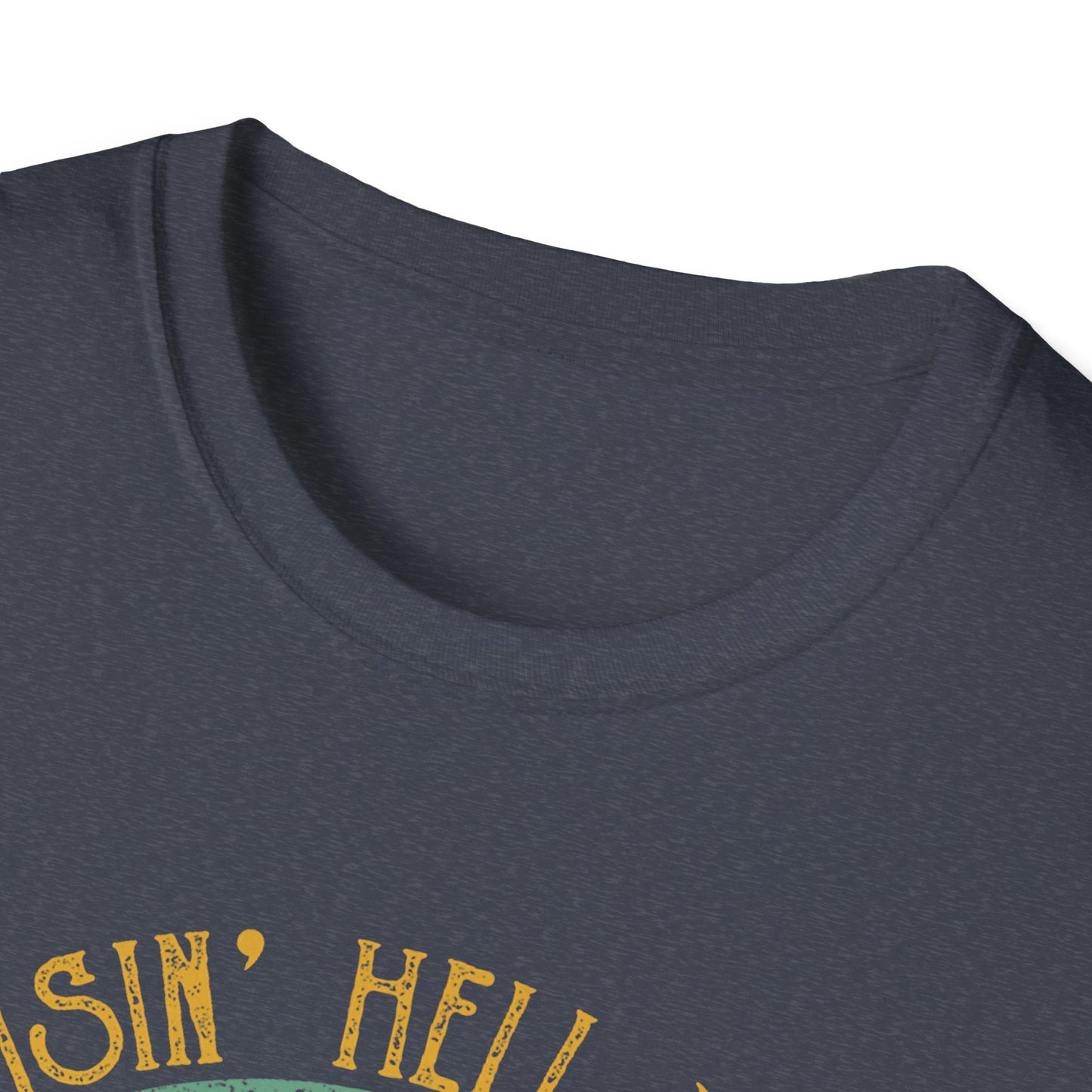 T-Shirt — Raisin' Hell With The Hippies And The Cowboys Vintage Skull Graphic