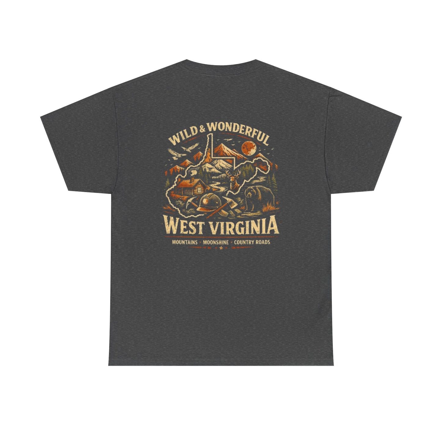 West Virginia Tee - "Wild & Wonderful" Scenic Mountains & Outdoors Shirt