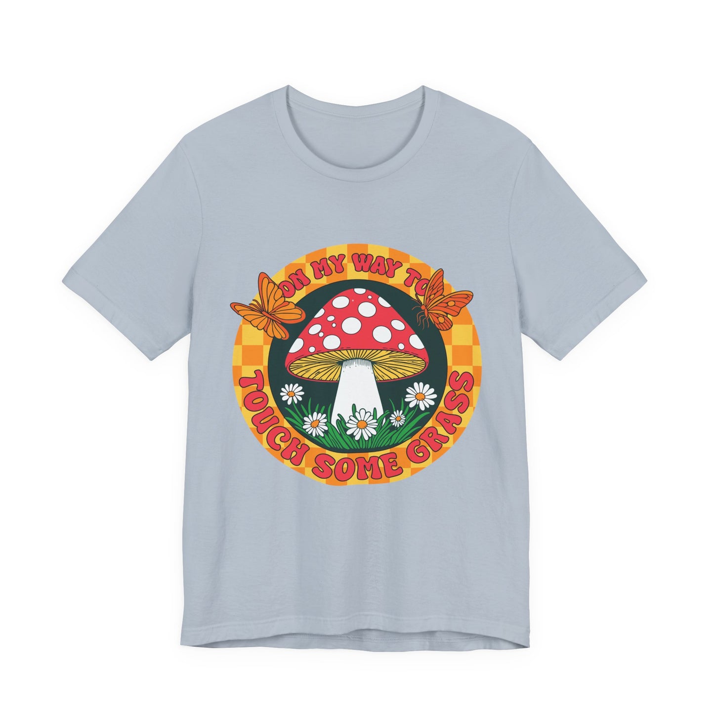 Mushroom Graphic Tee - "Mind My Way" Retro Fungi Shirt