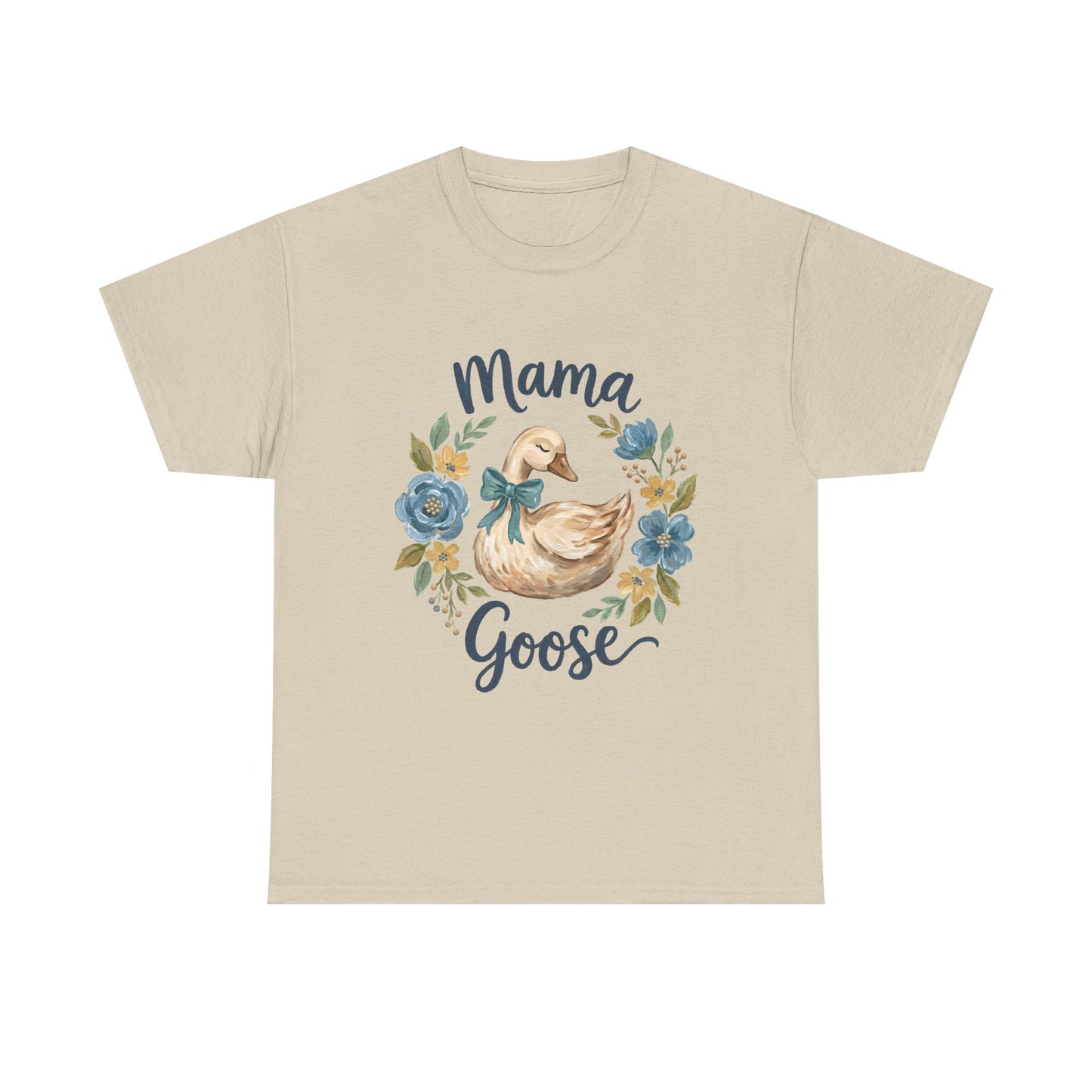 Mama Goose Floral T-Shirt — Cute Mom Bird Graphic Tee