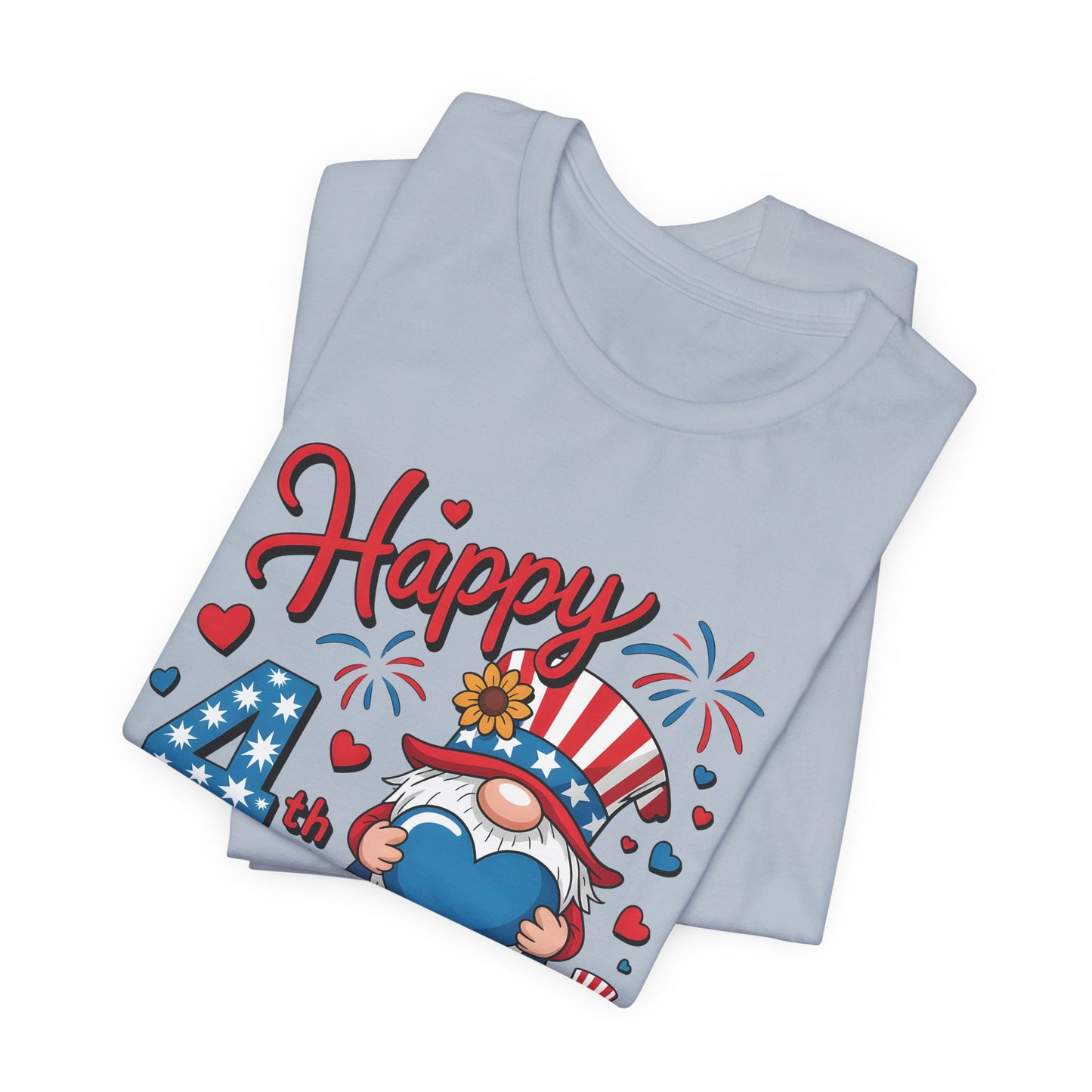 4th of July Gnome T-Shirt – Happy 4th of July Patriotic Tee